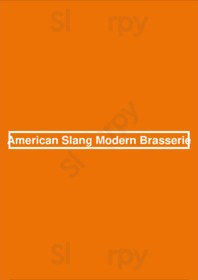 American Slang Modern Brasserie menu