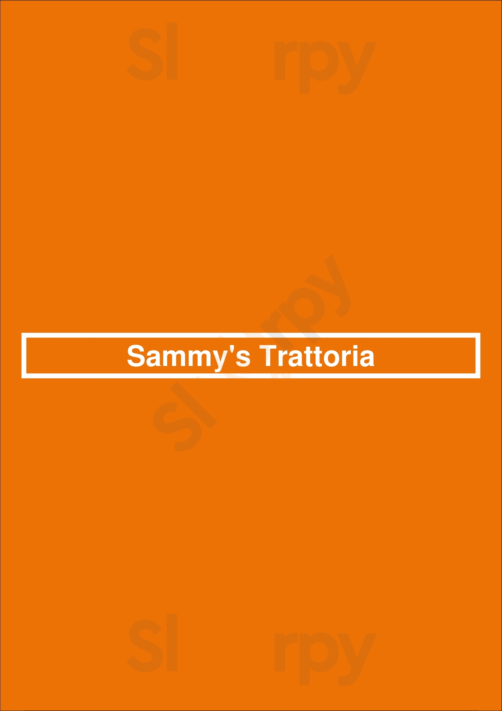 Sammy's Trattoria Baltimore Menu - 1