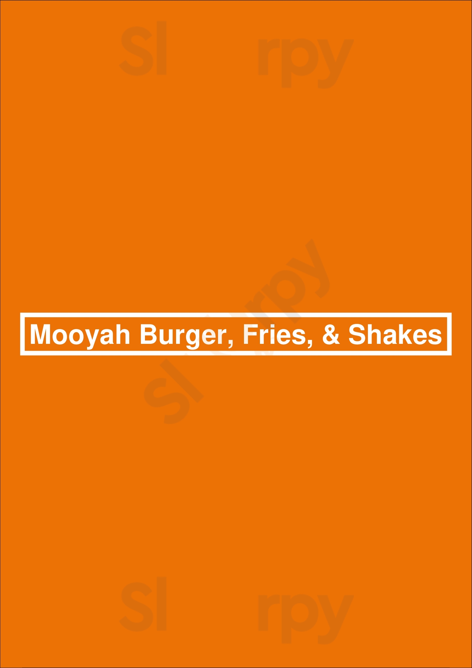 Mooyah Burgers, Fries & Shakes El Paso Menu - 1