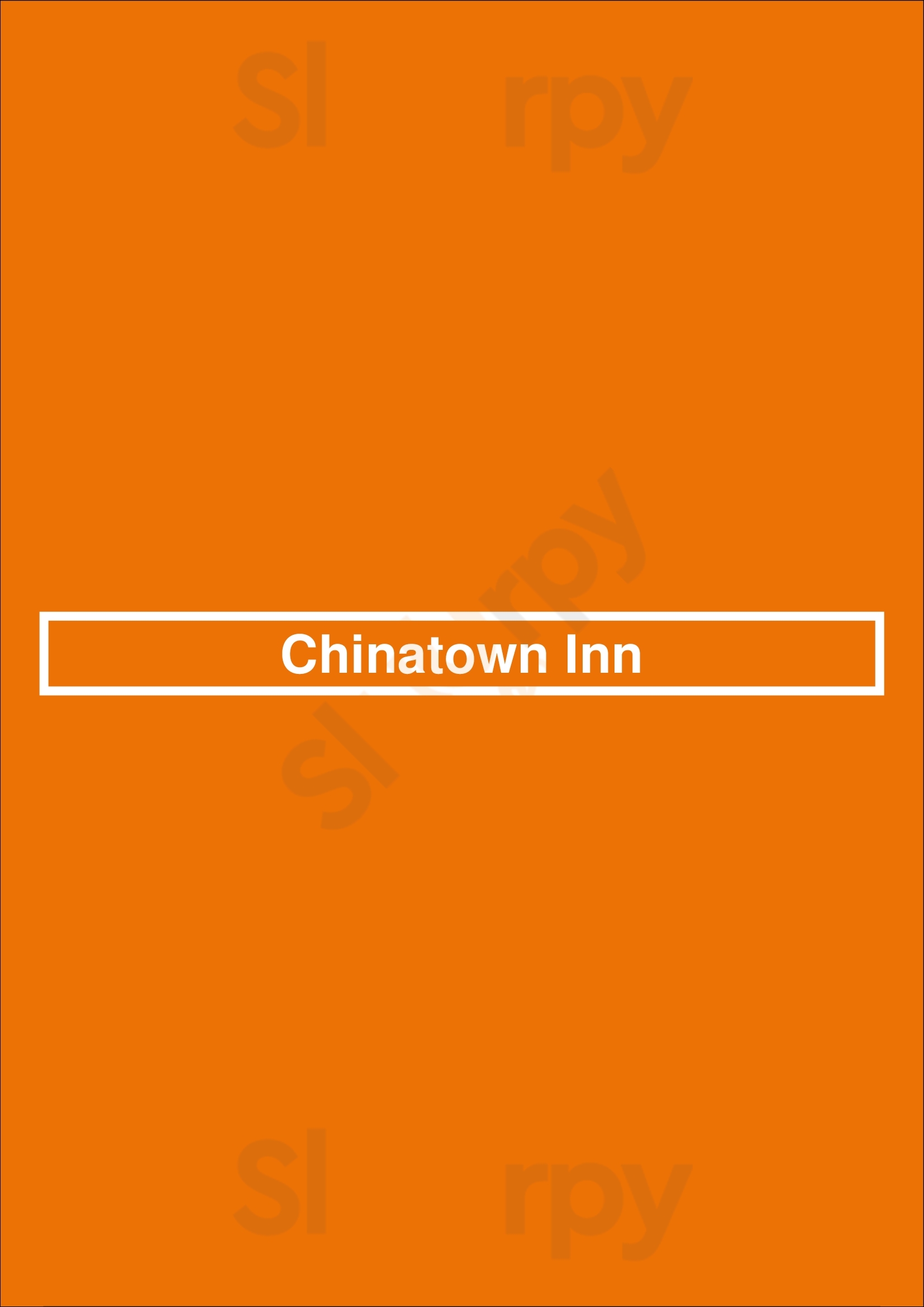 Chinatown Inn Pittsburgh Menu - 1