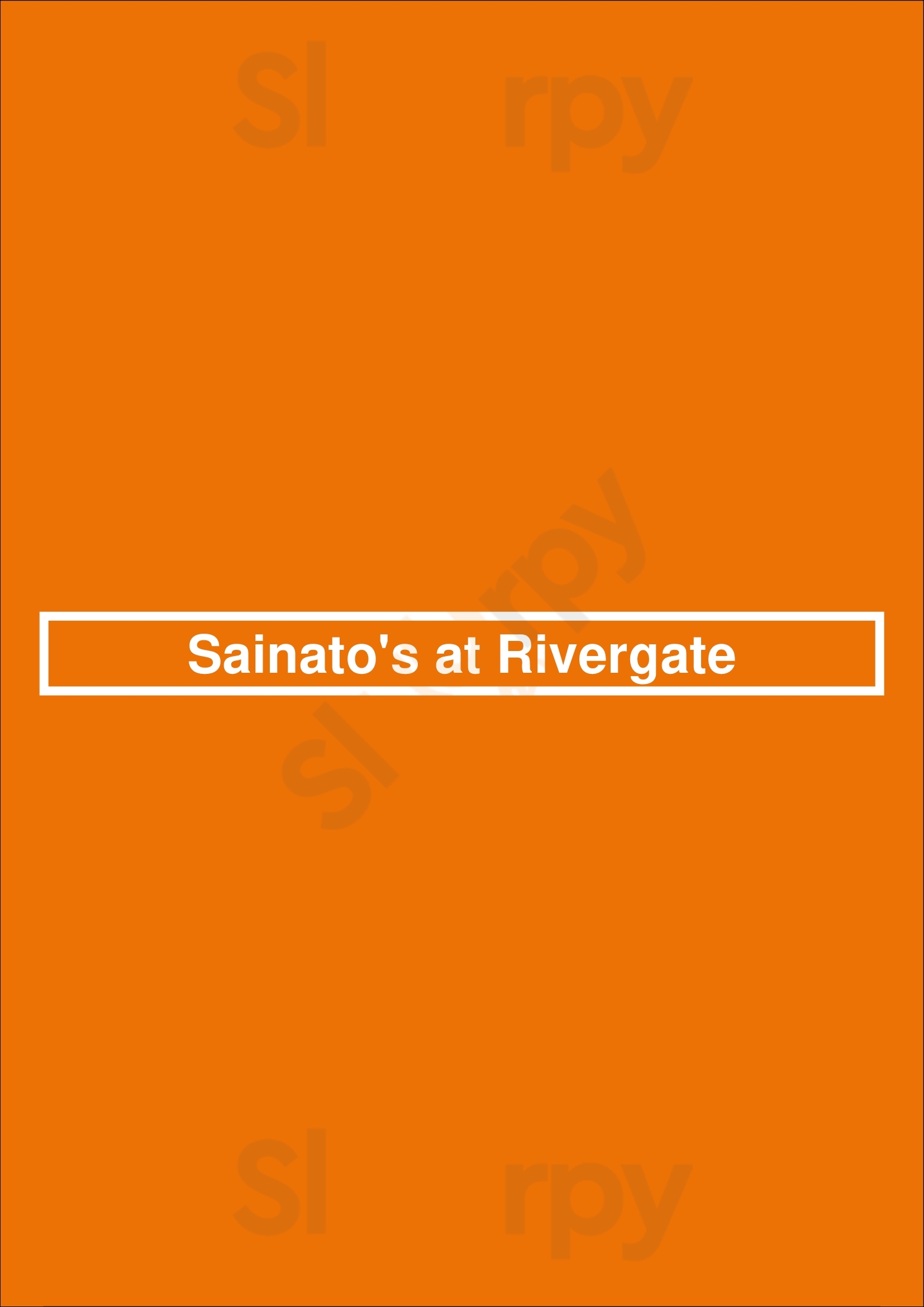 Sainato's At Rivergate Cleveland Menu - 1