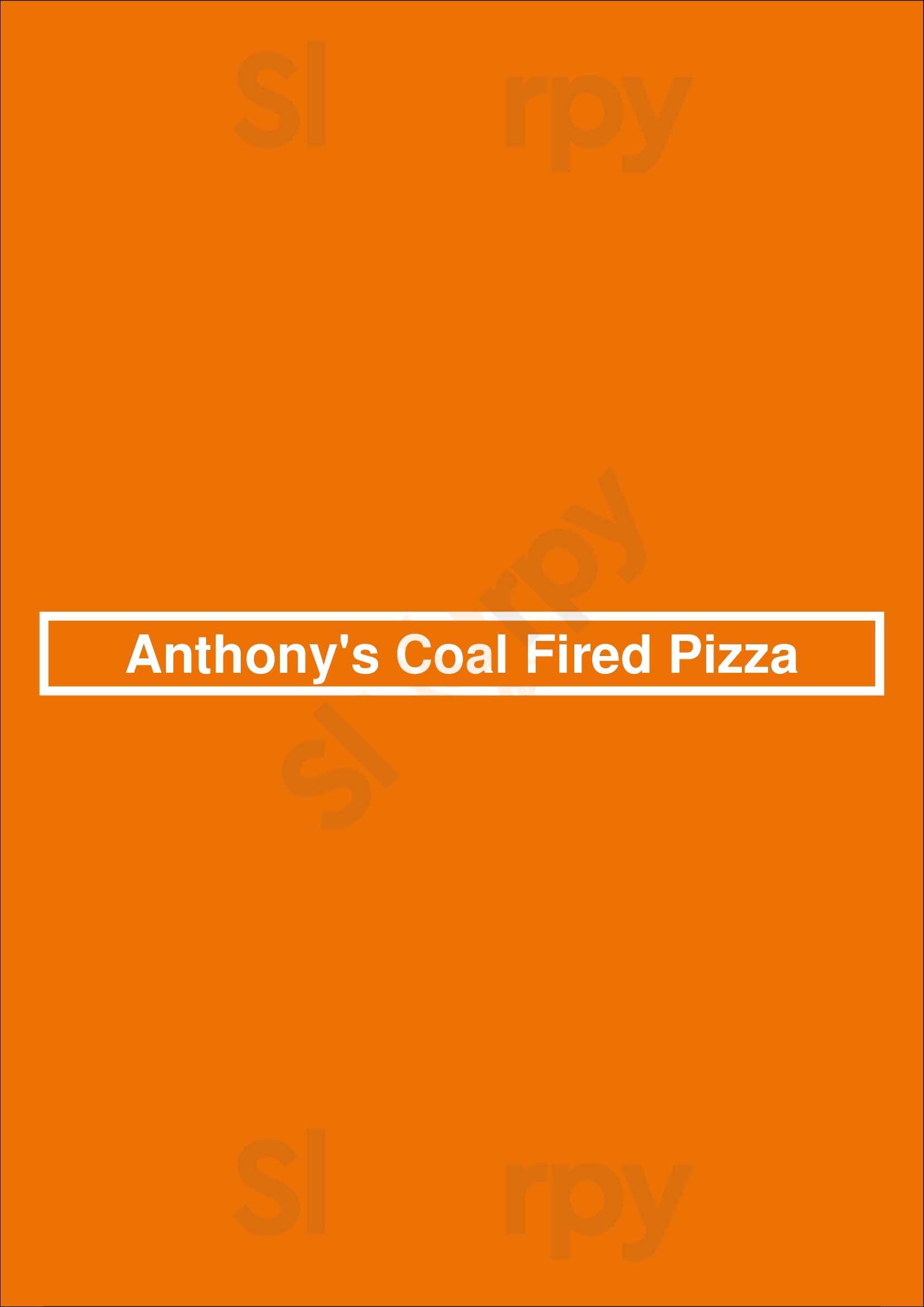 Anthony's Coal Fired Pizza Tampa Menu - 1