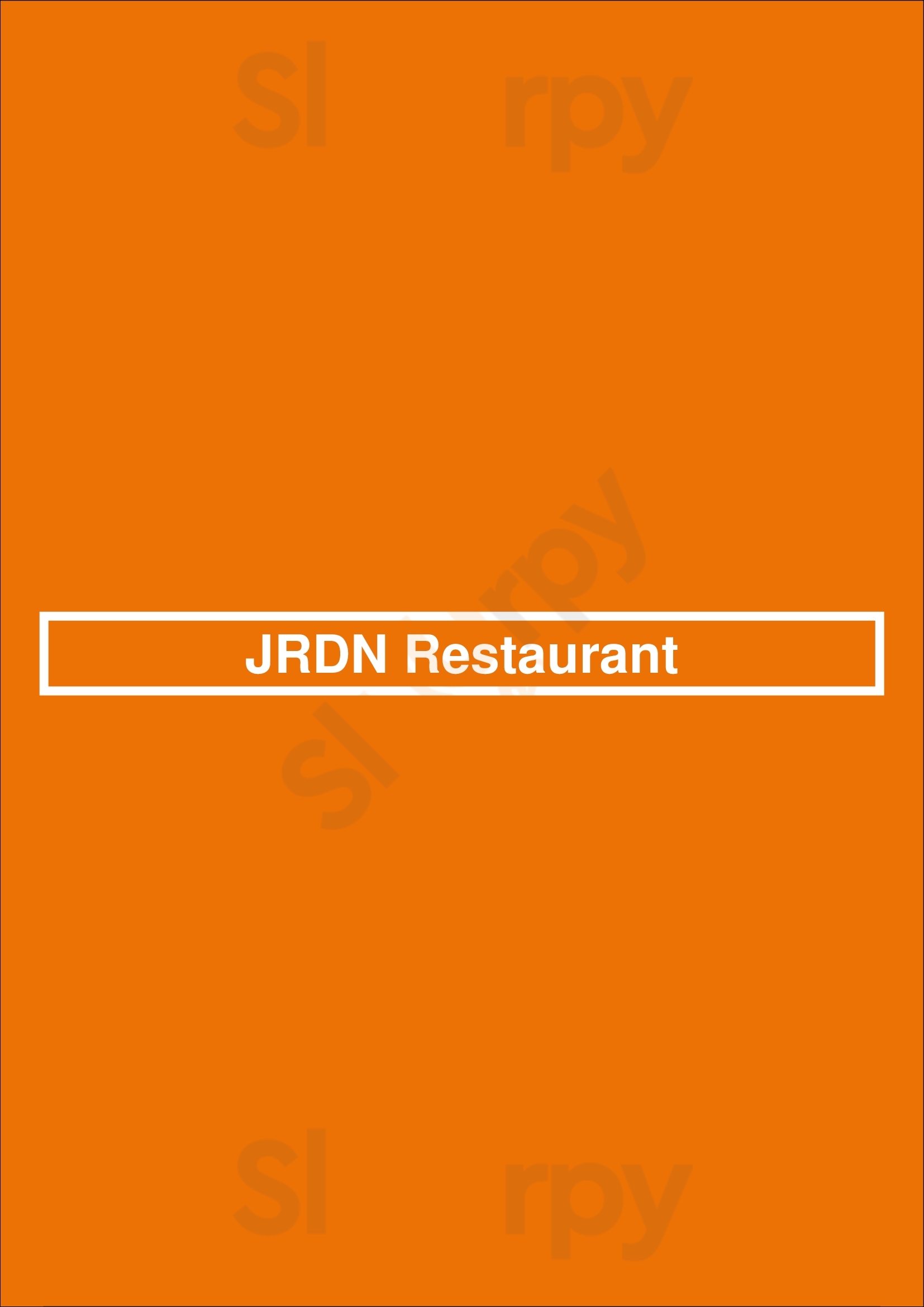 Jrdn Restaurant San Diego Menu - 1