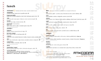 Atx Cocina menu