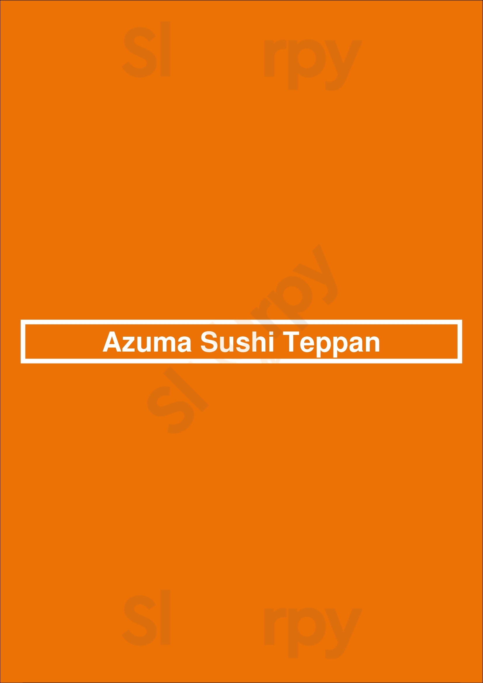 Azuma Sushi Teppan Albuquerque Menu - 1