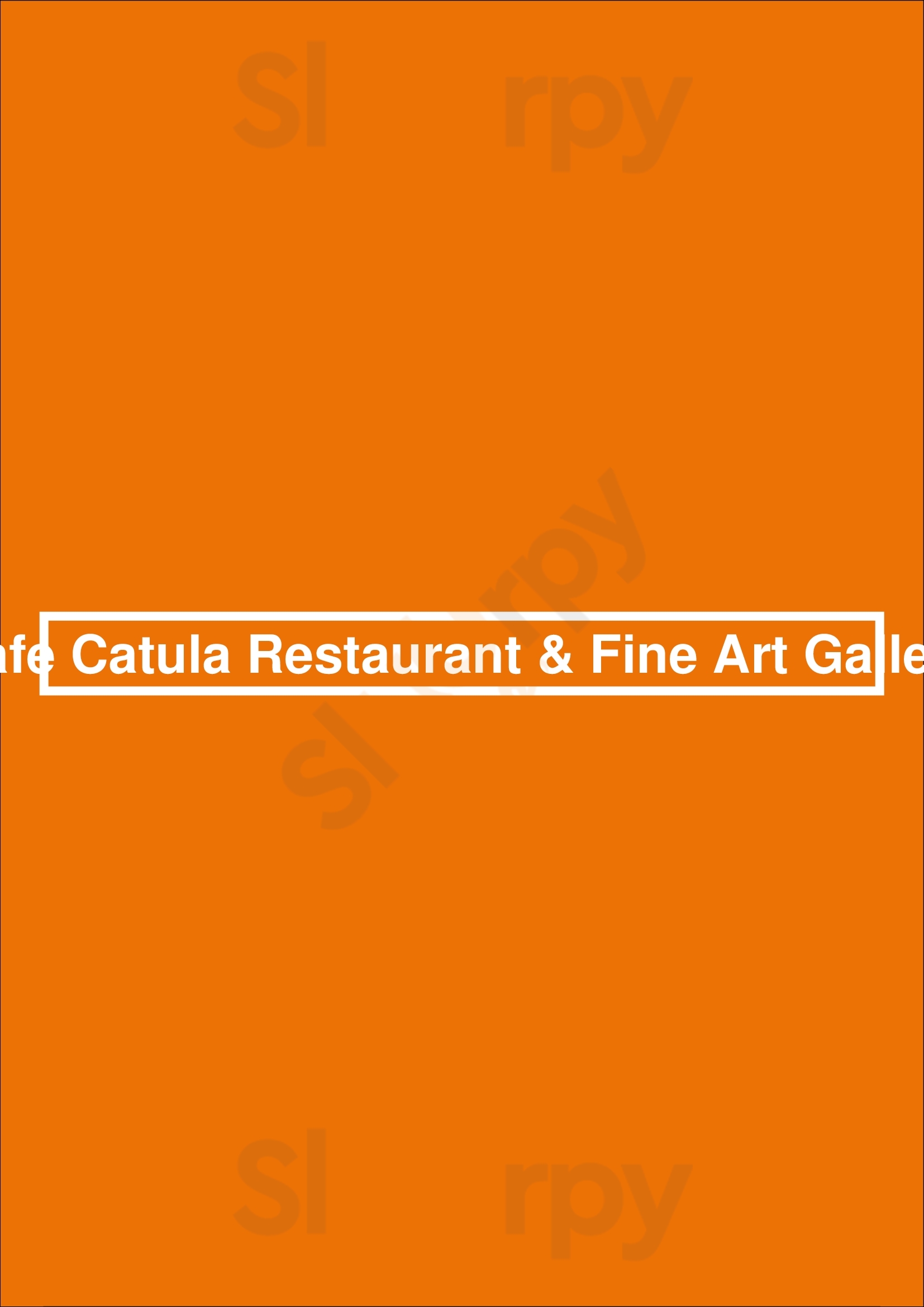 Cafe Catula Restaurant & Fine Art Gallery Miami Menu - 1