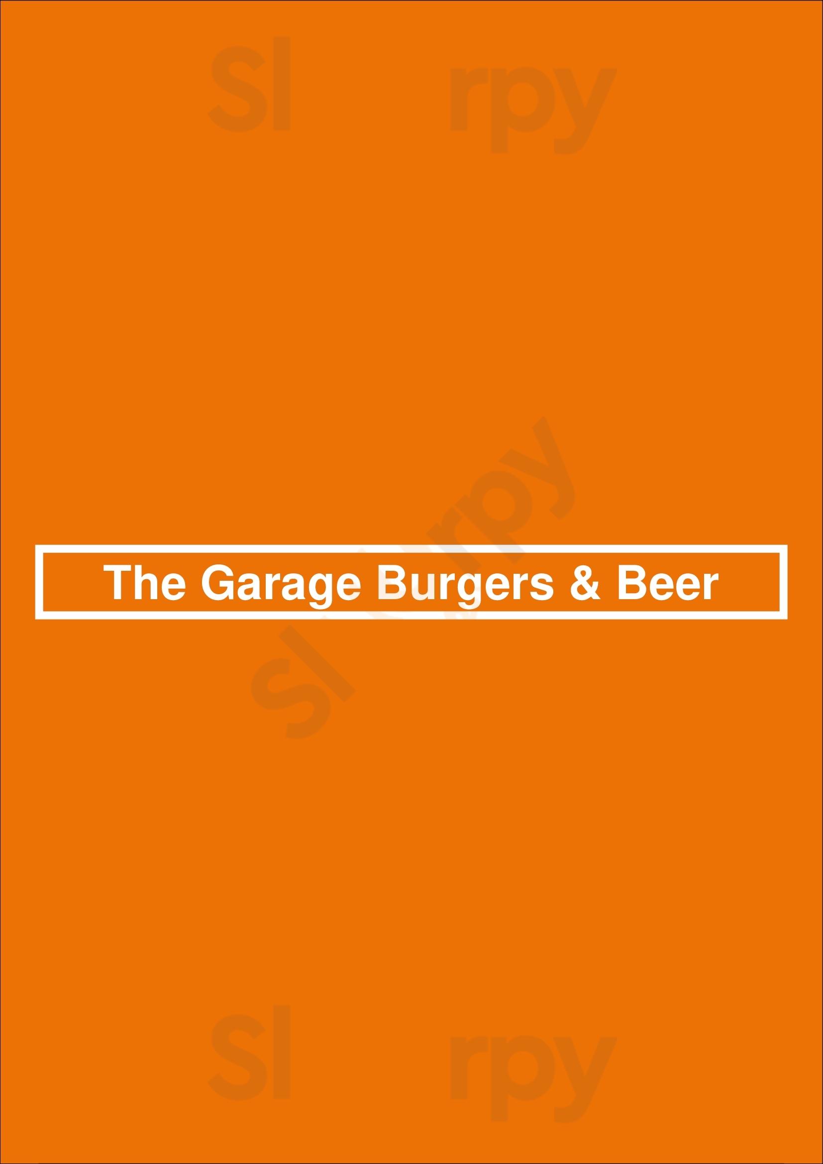 The Garage Burgers & Beer Oklahoma City Menu - 1