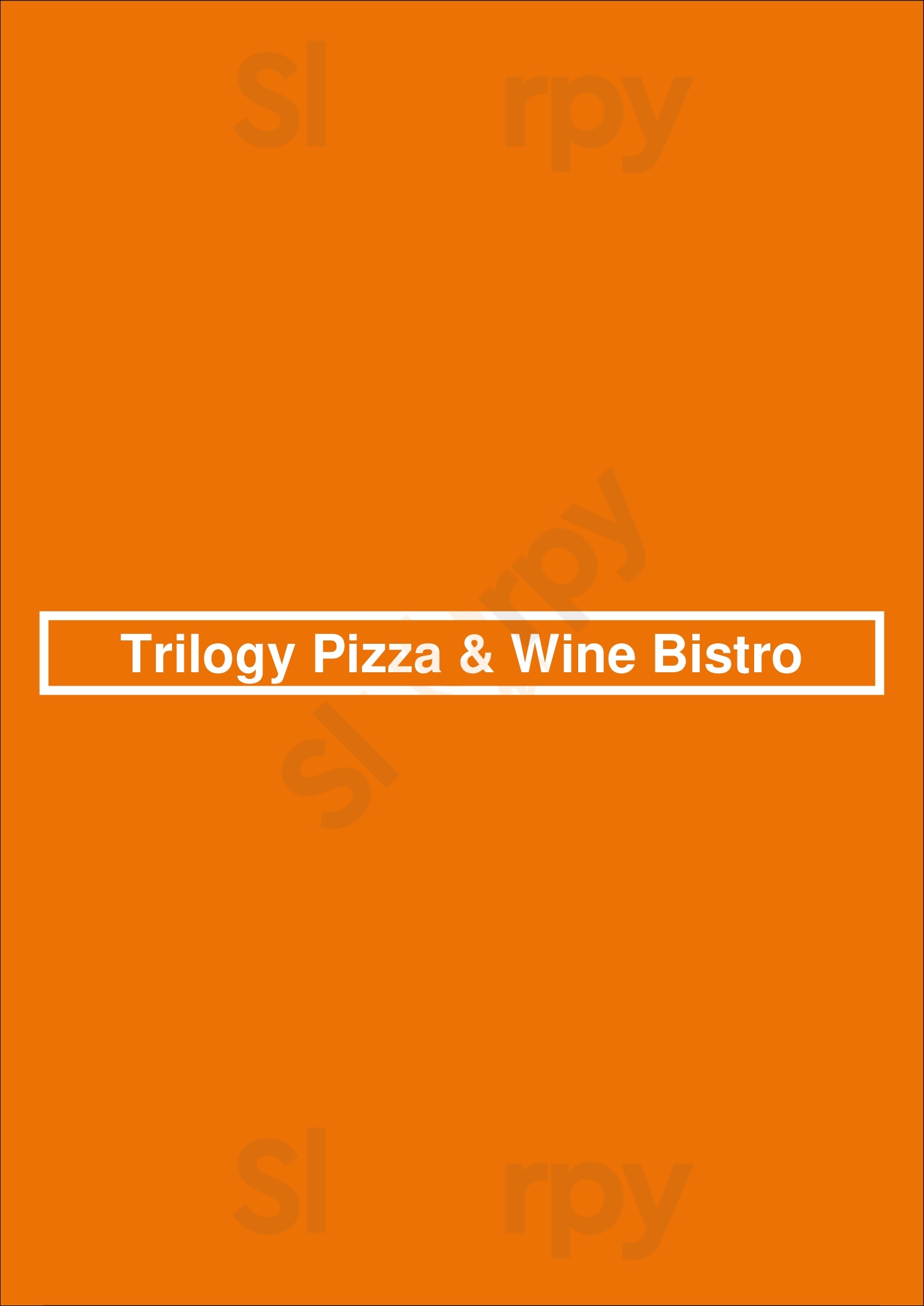 Trilogy Pizza & Wine Bistro San Antonio Menu - 1