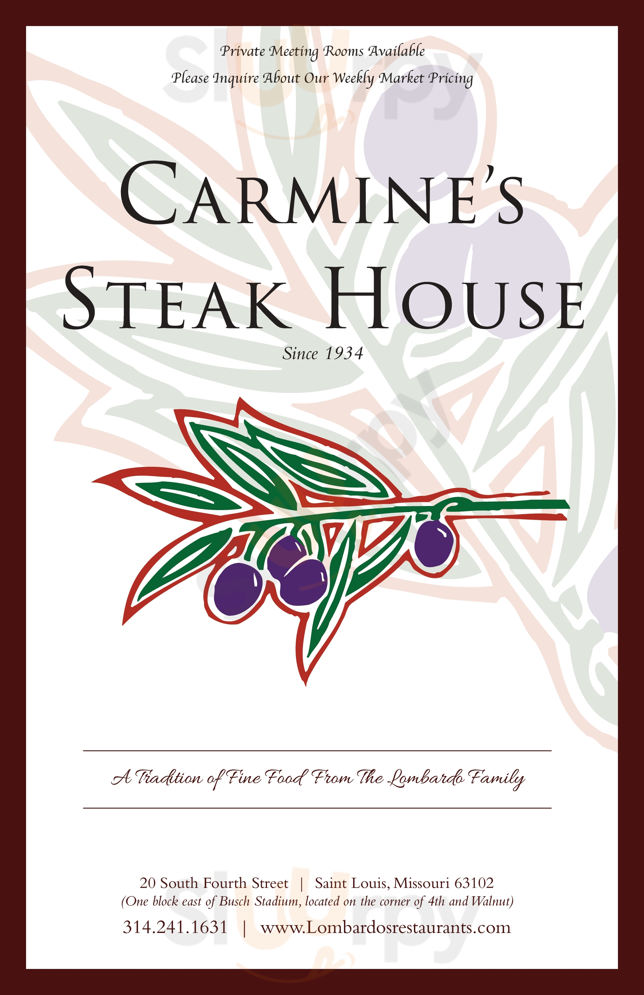 Main Menu - Lombardo's Restaurant