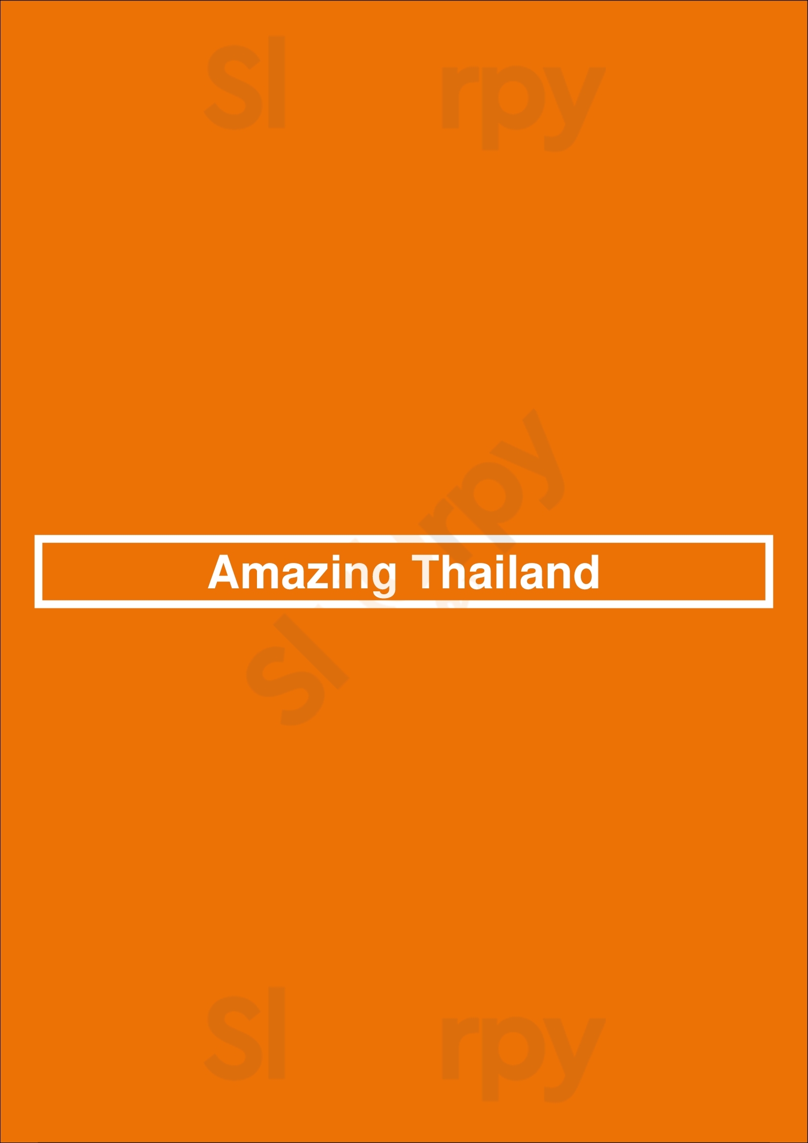 Amazing Thailand Minneapolis Menu - 1