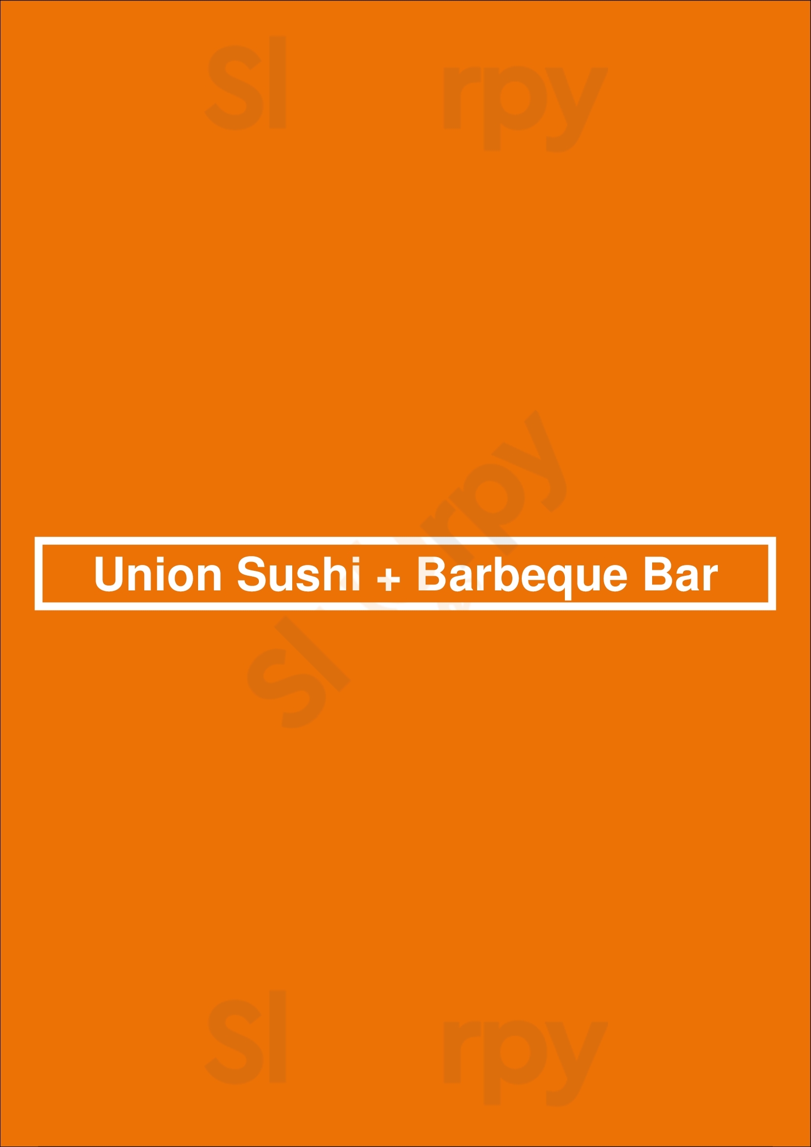 Union Sushi + Barbeque Bar Chicago Menu - 1