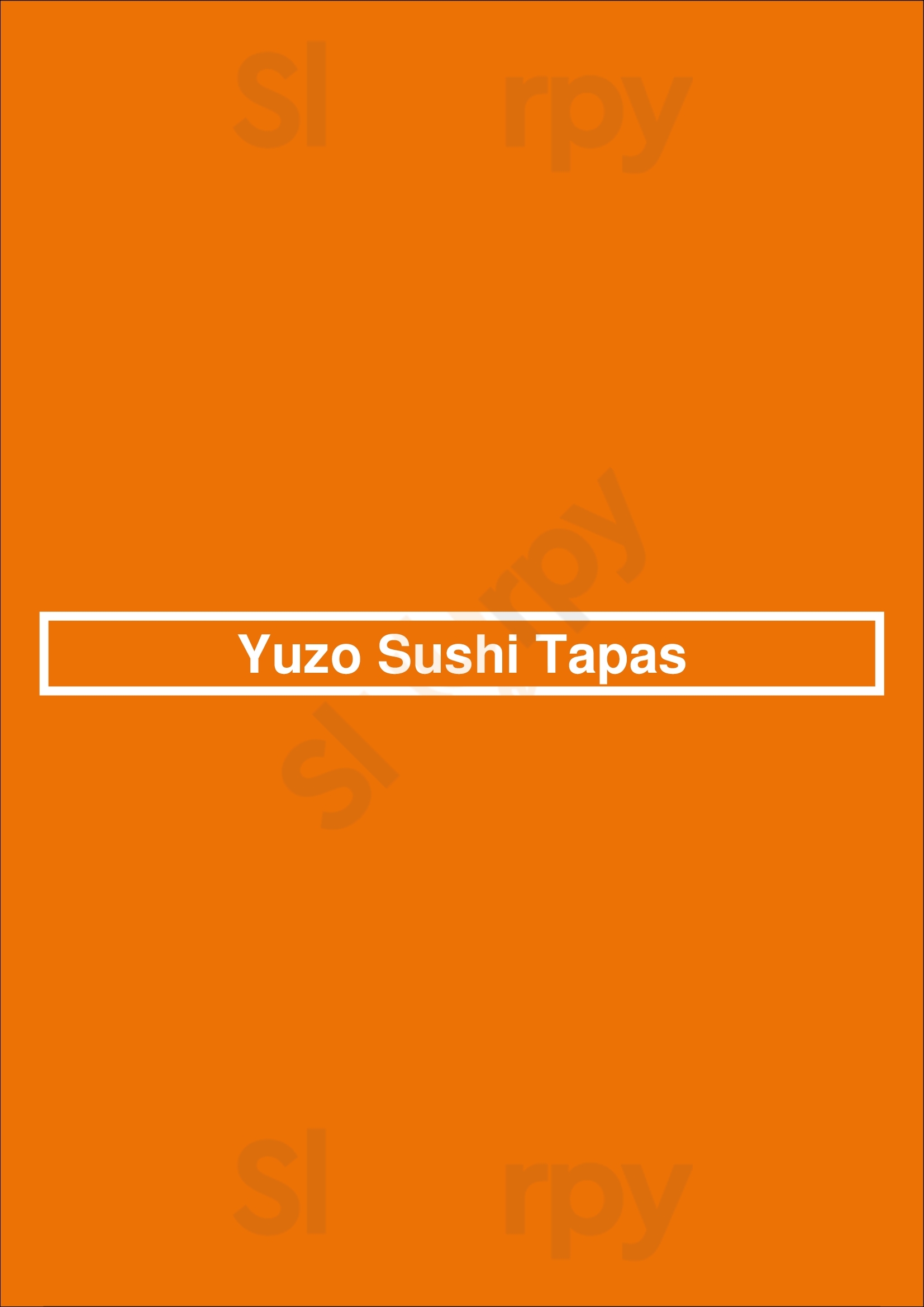 Yuzo Sushi Tapas Oklahoma City Menu - 1