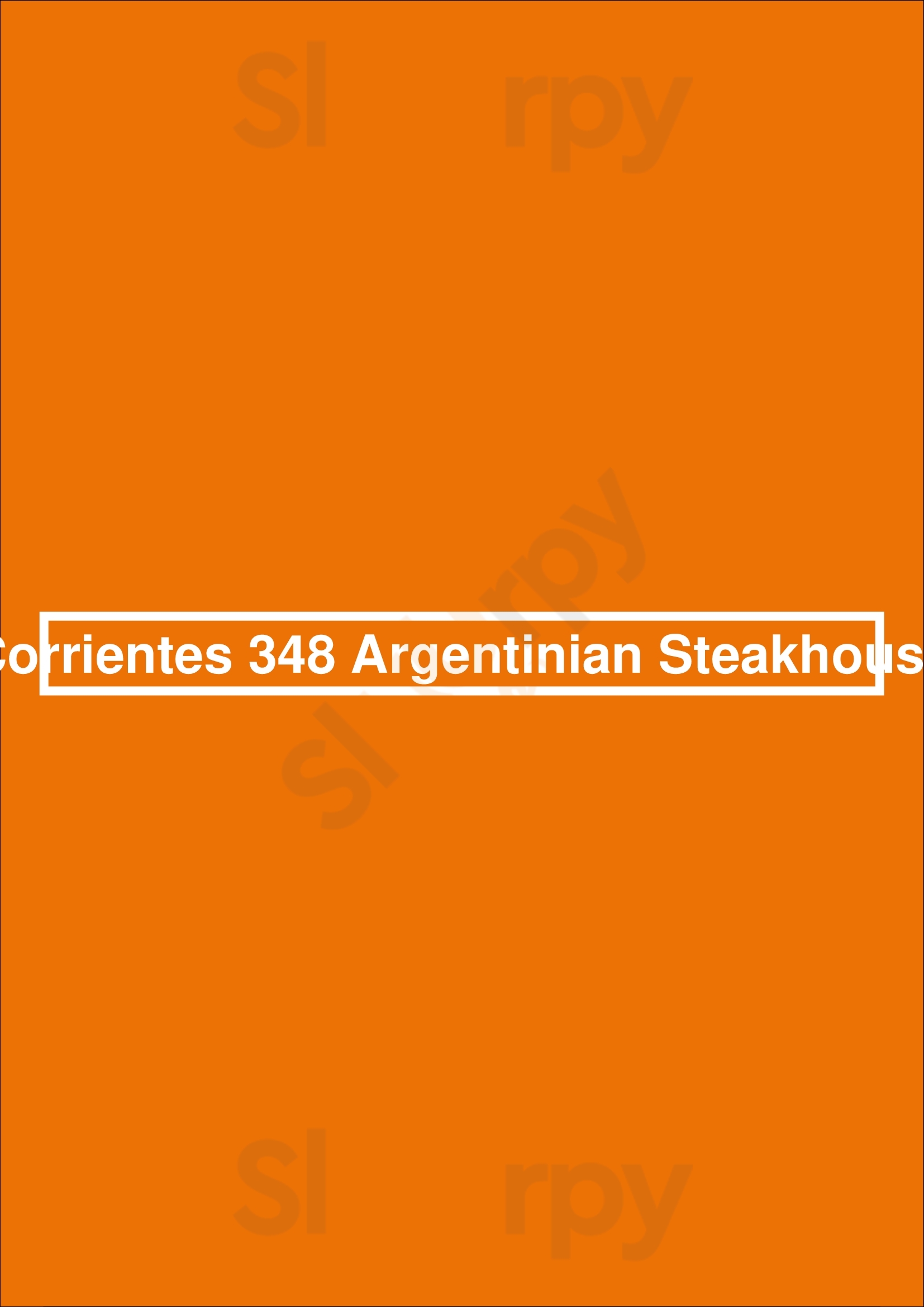 Corrientes 348 Argentinian Steakhouse Dallas Menu - 1