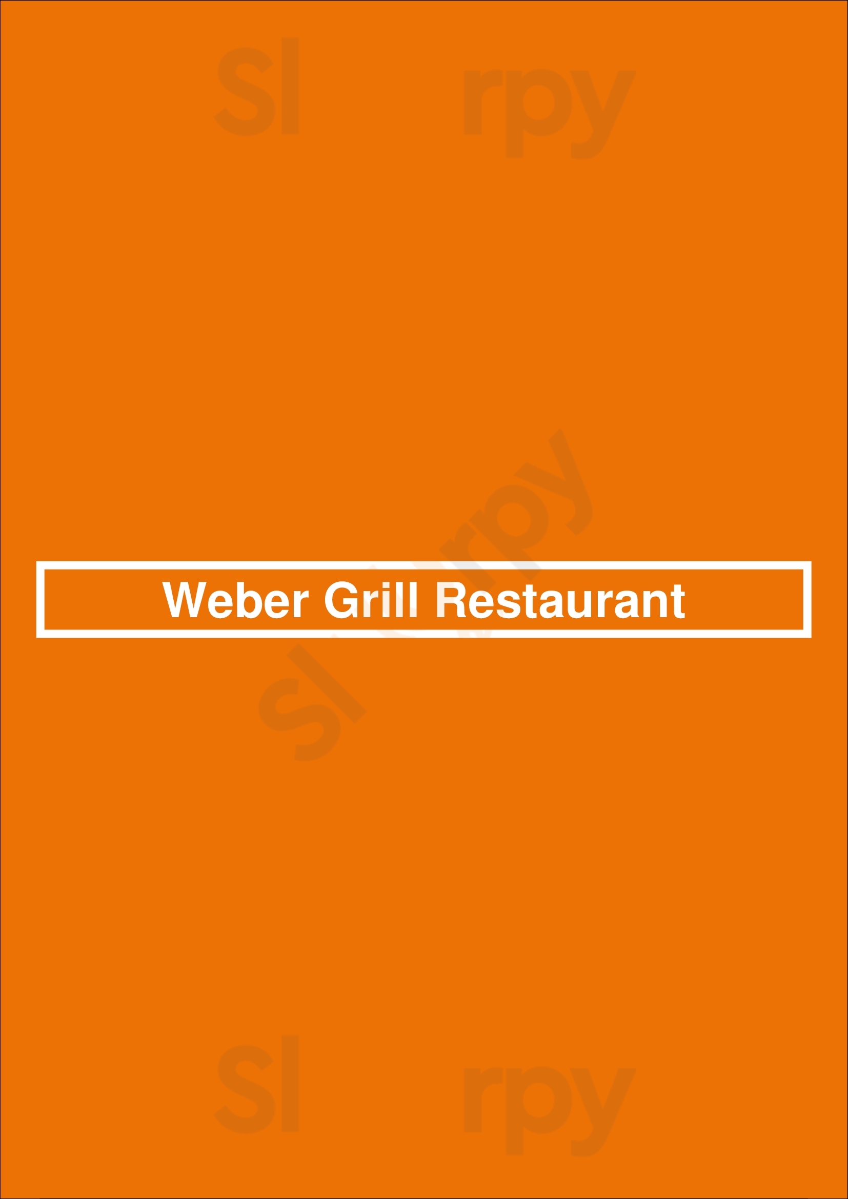 Weber Grill Restaurant Chicago Menu - 1