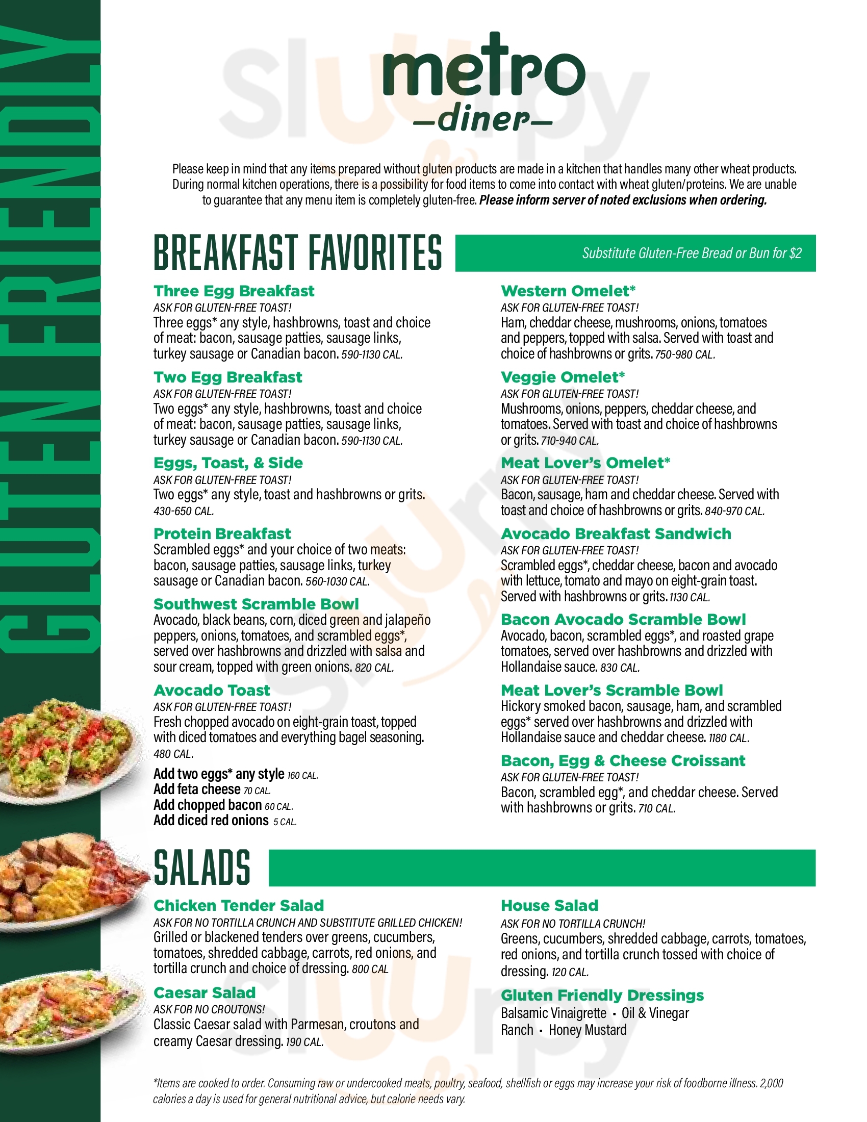 Metro Diner Indianapolis Menu - 1