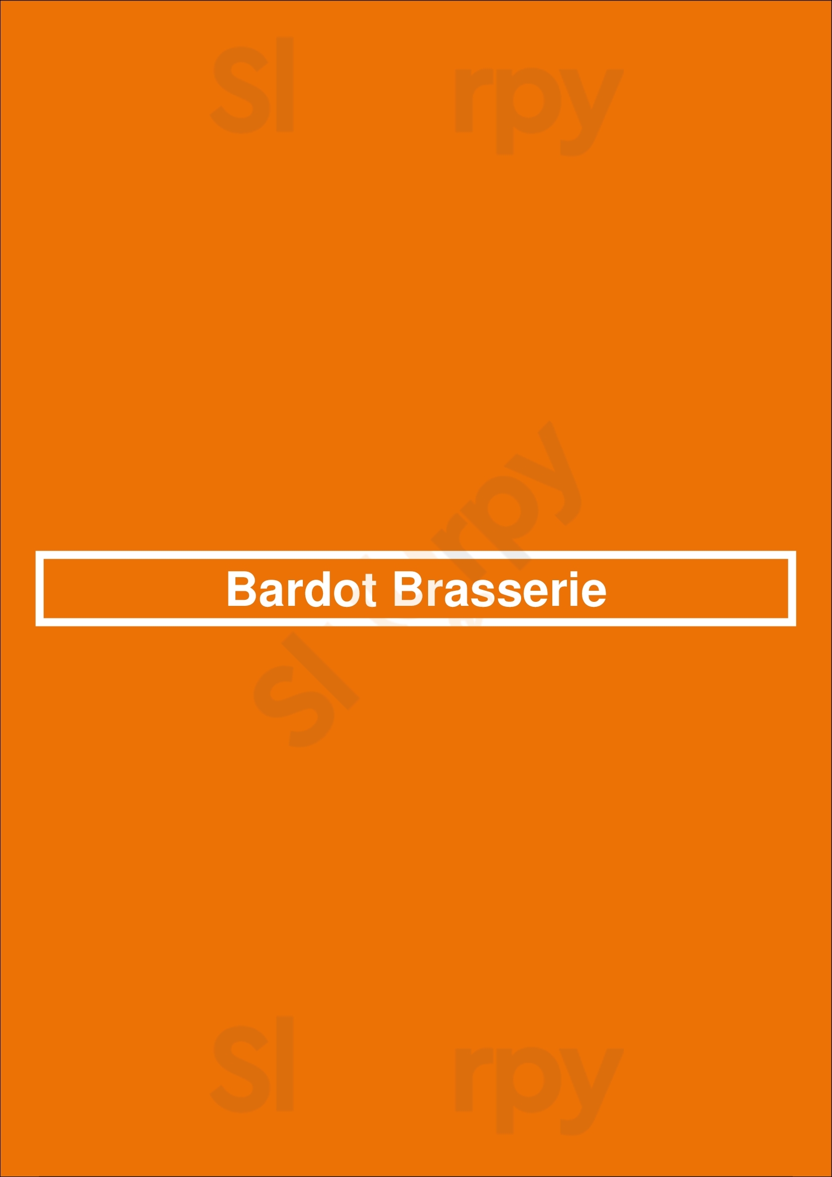 Bardot Brasserie Las Vegas Las Vegas Menu - 1