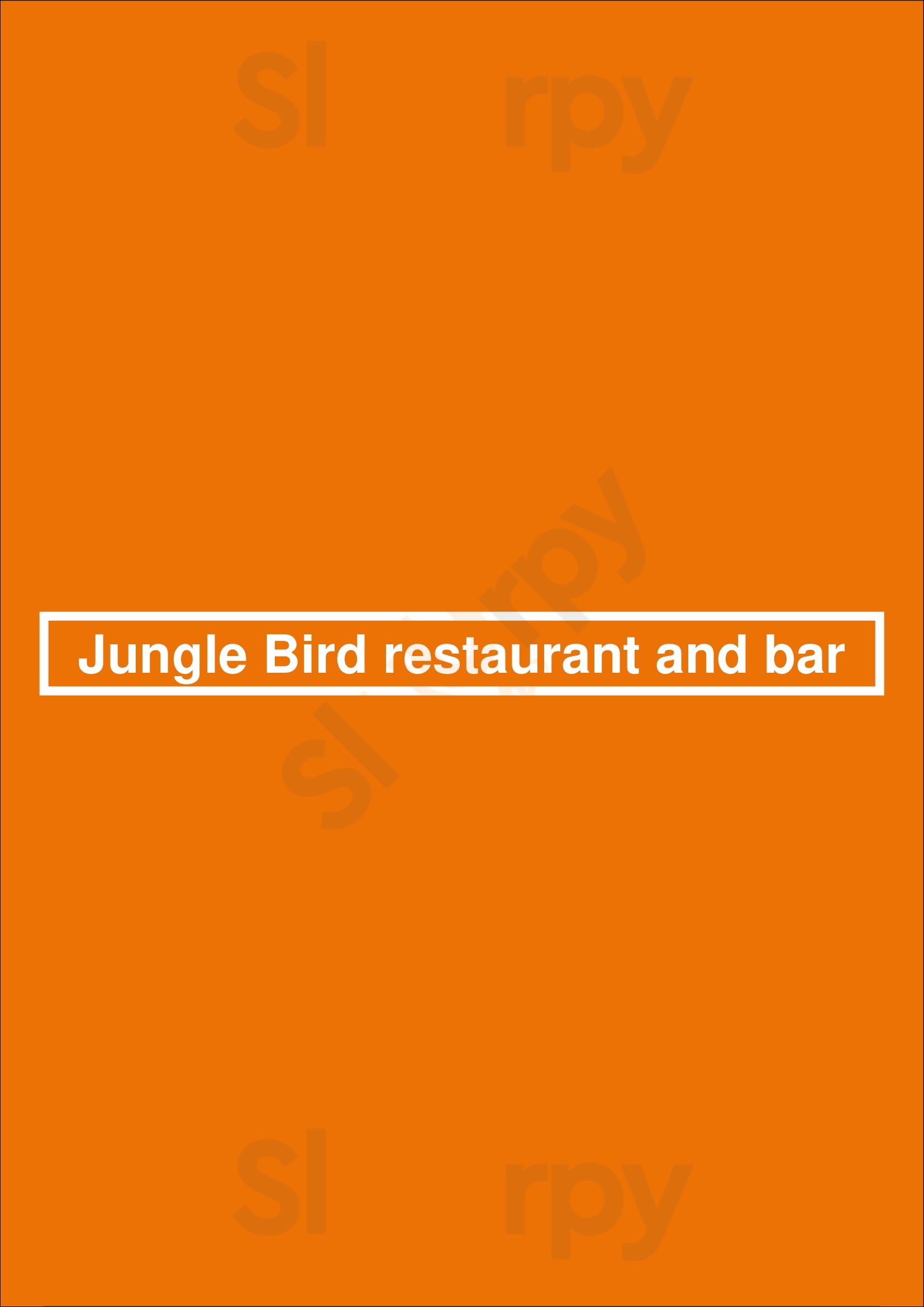Main Menu - The Jungle Bird