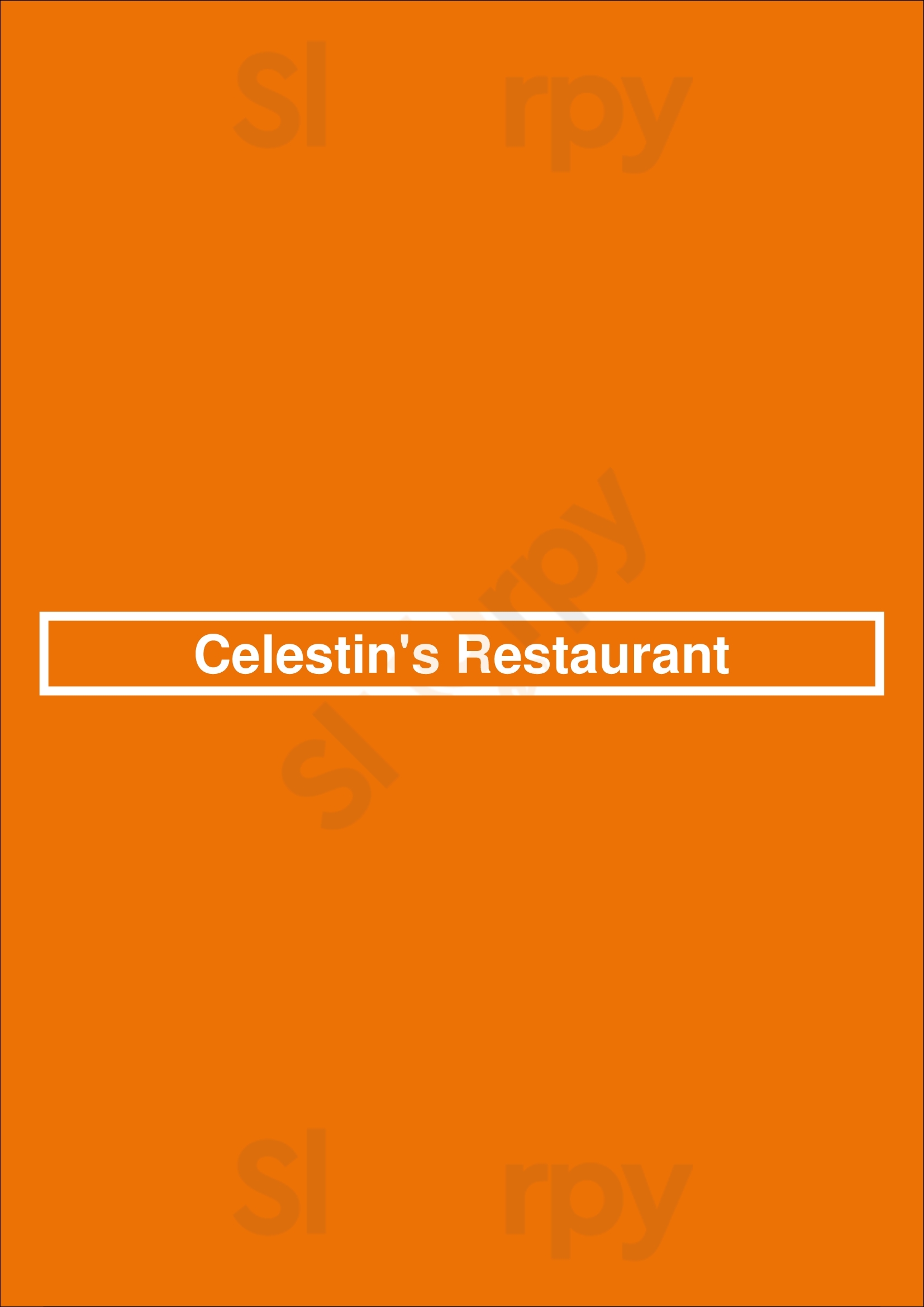 Main Menu - Celestin's Restaurant