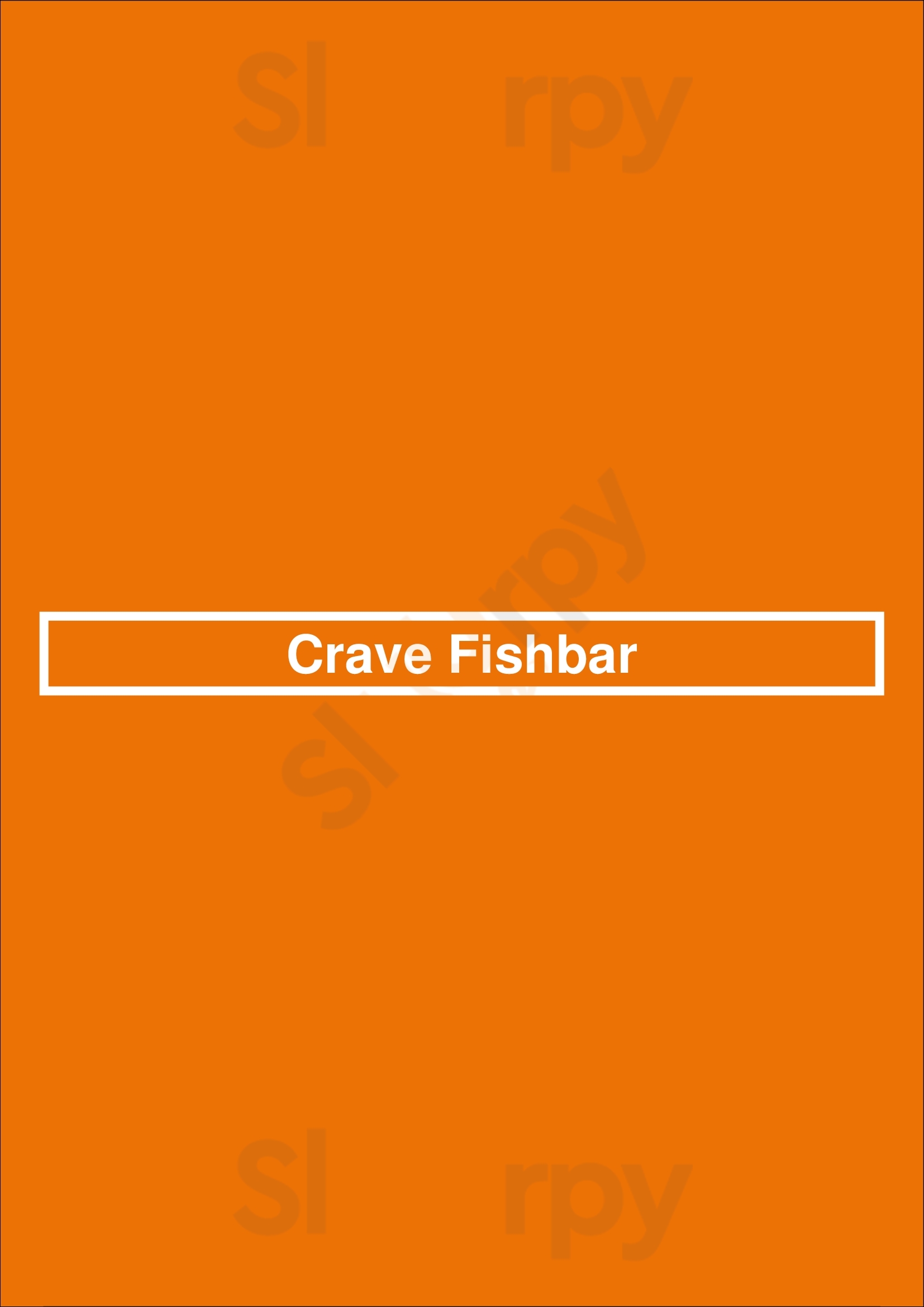 Crave Fishbar New York City Menu - 1