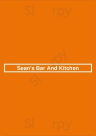 Sean's Bar And Kitchen menu