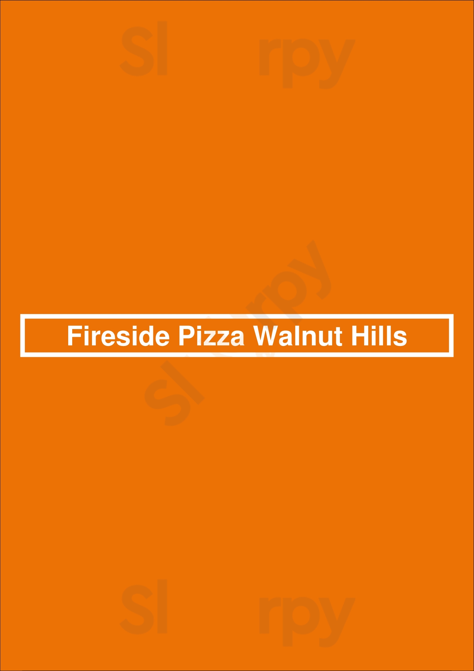 Fireside Pizza Walnut Hills Cincinnati Menu - 1