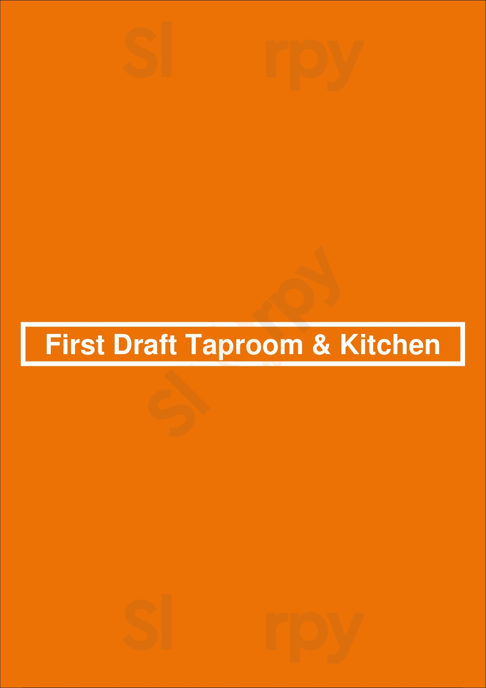 First Draft Taproom & Kitchen Denver Menu - 1