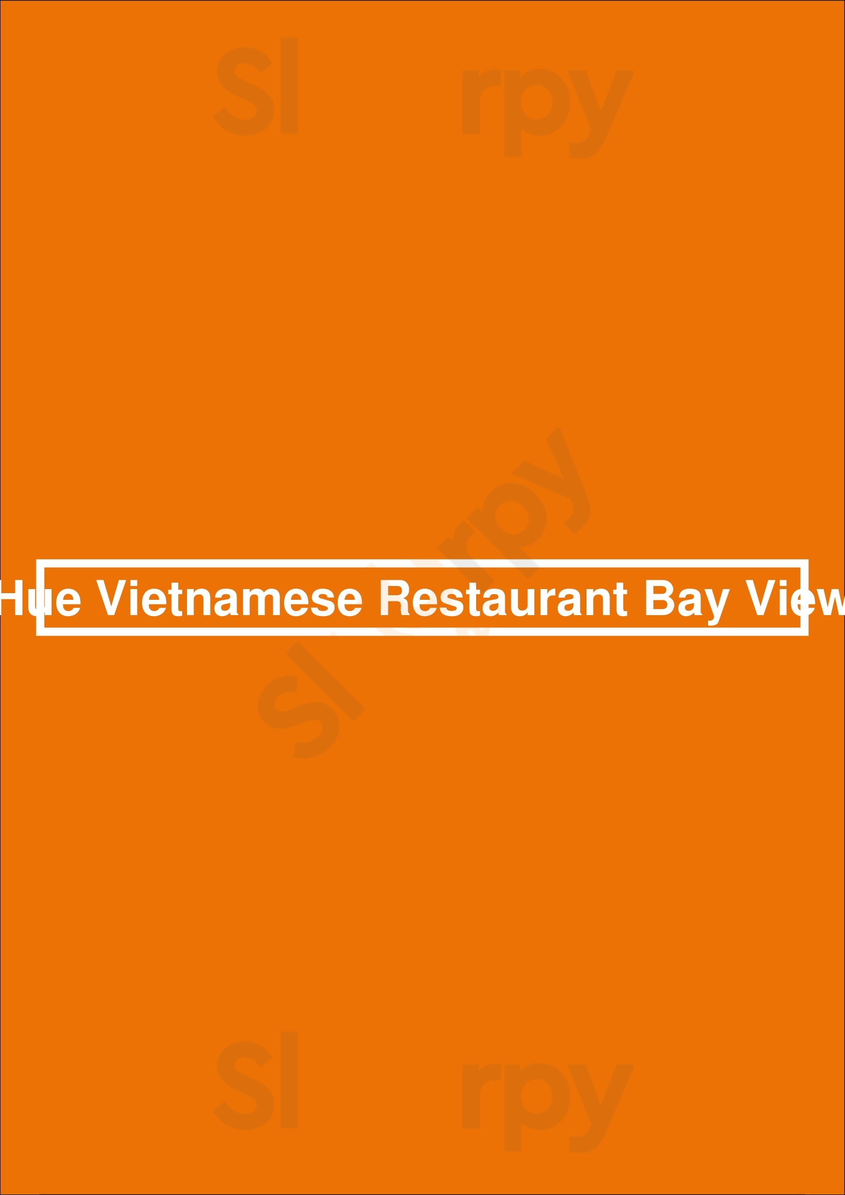 Hue Vietnamese Restaurant Bay View Milwaukee Menu - 1
