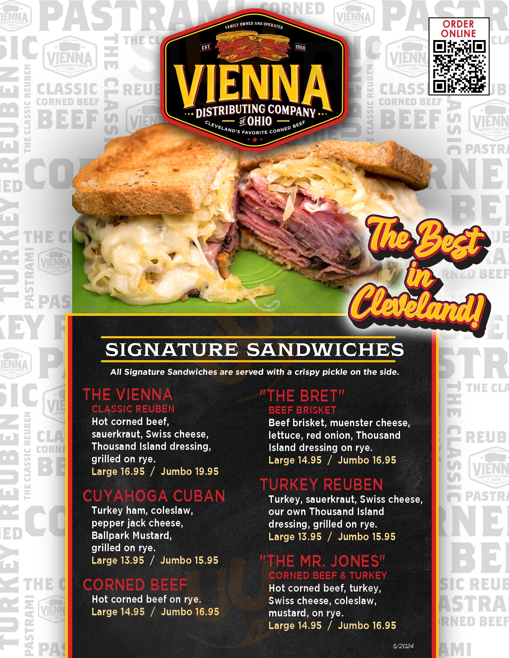 Main Menu - Vienna Distributing Co Of Ohio Inc