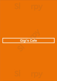Gigi's Cafe menu