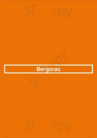 Bergerac menu