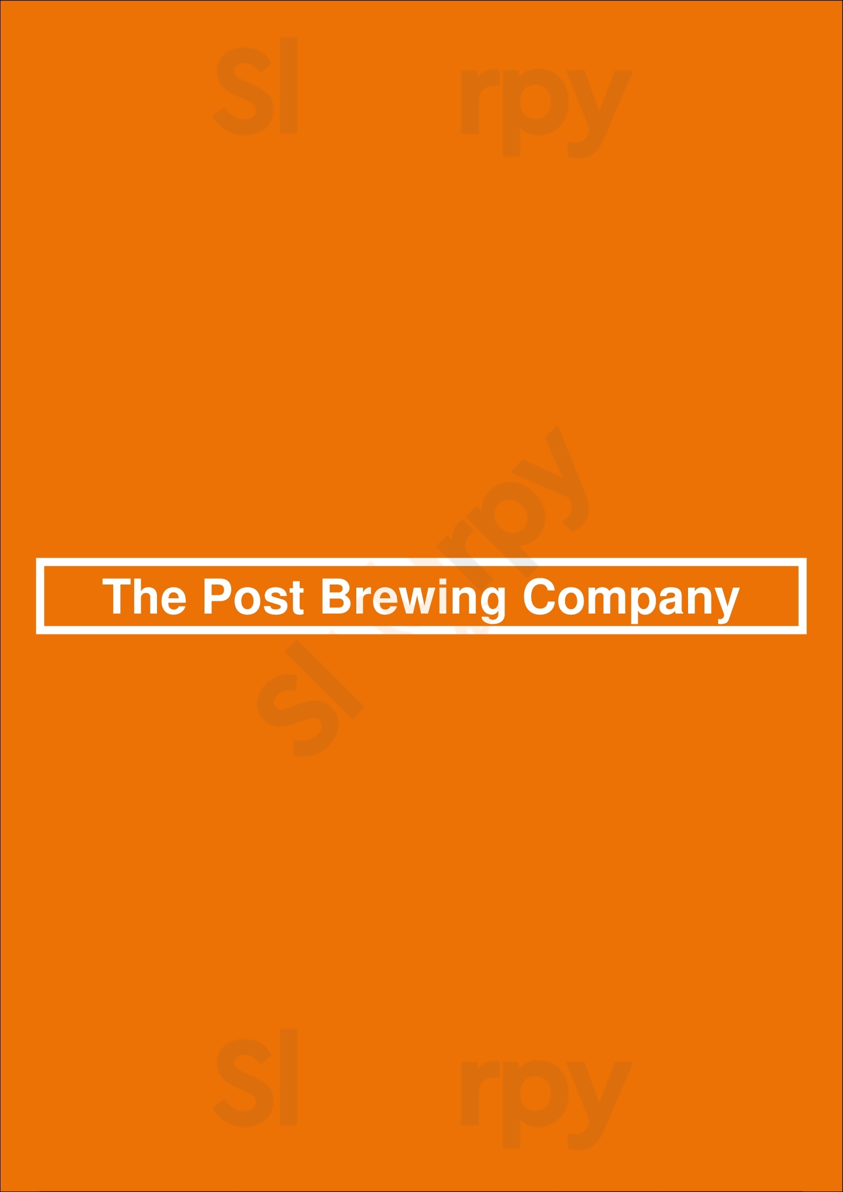 The Post Chicken & Beer Denver Menu - 1