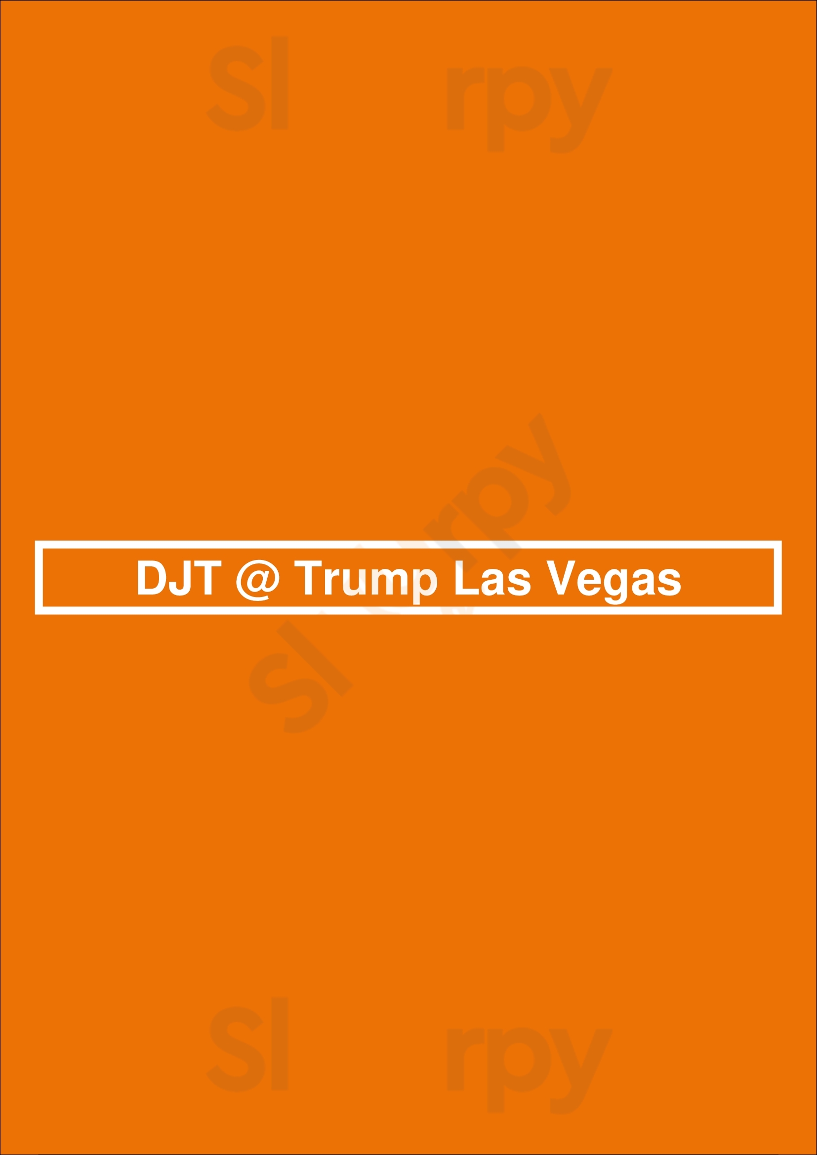 Djt @ Trump Las Vegas Las Vegas Menu - 1