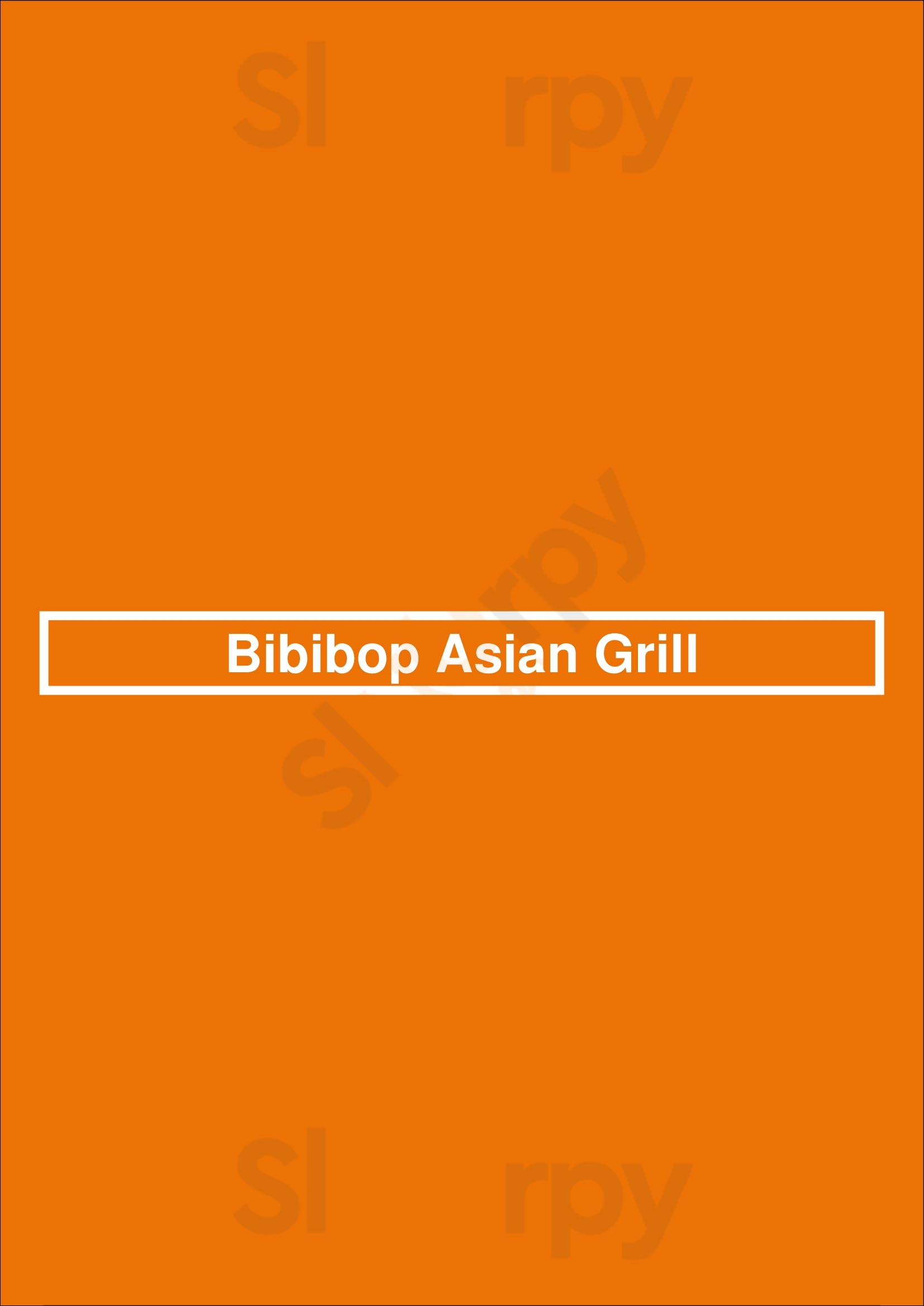 Main Menu - Bibibop Asian Grill