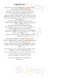 Whiskey Dry menu