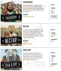 Bishop Cider menu