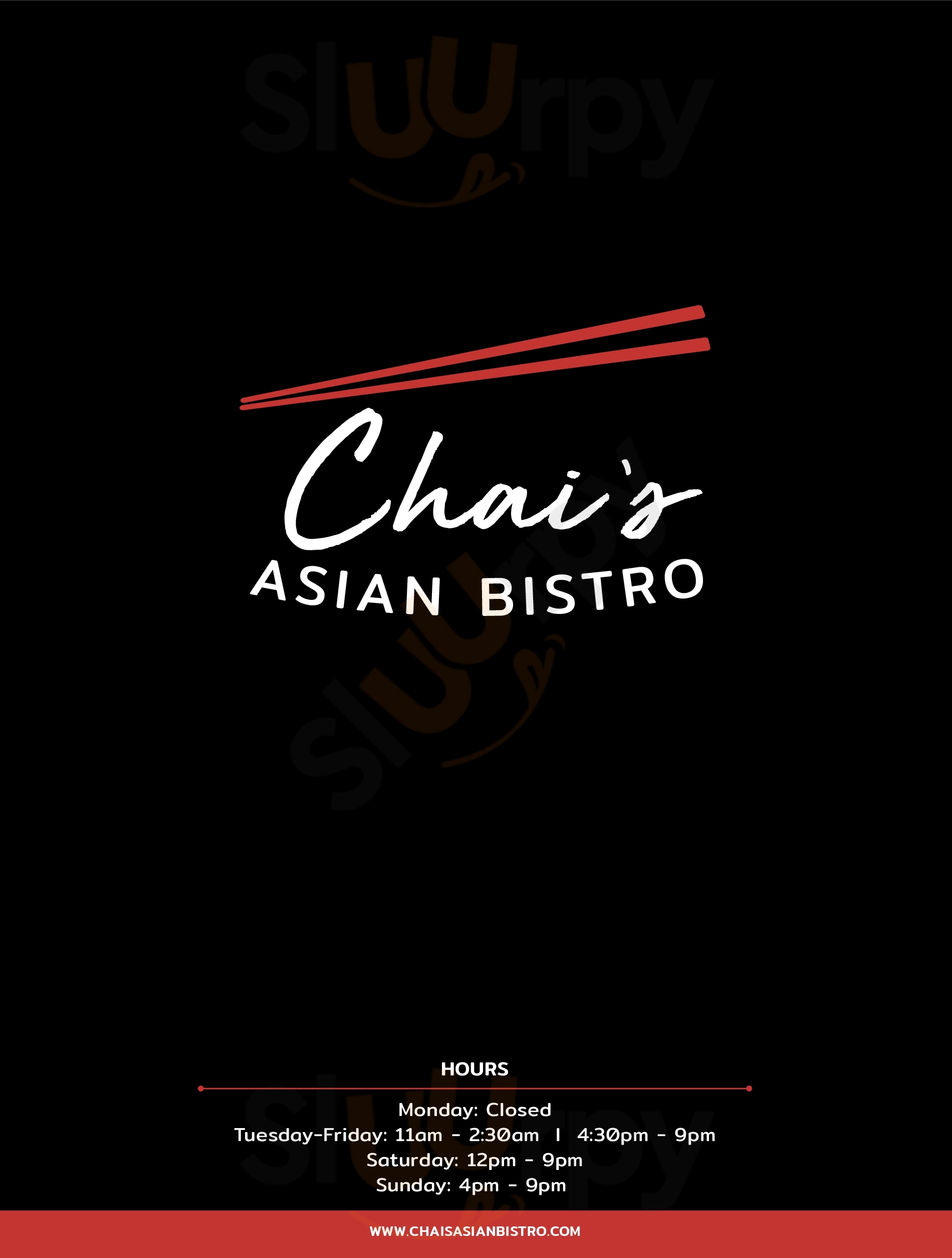 Chai's Asian Bistro Raleigh Menu - 1