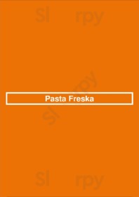Pasta Freska menu