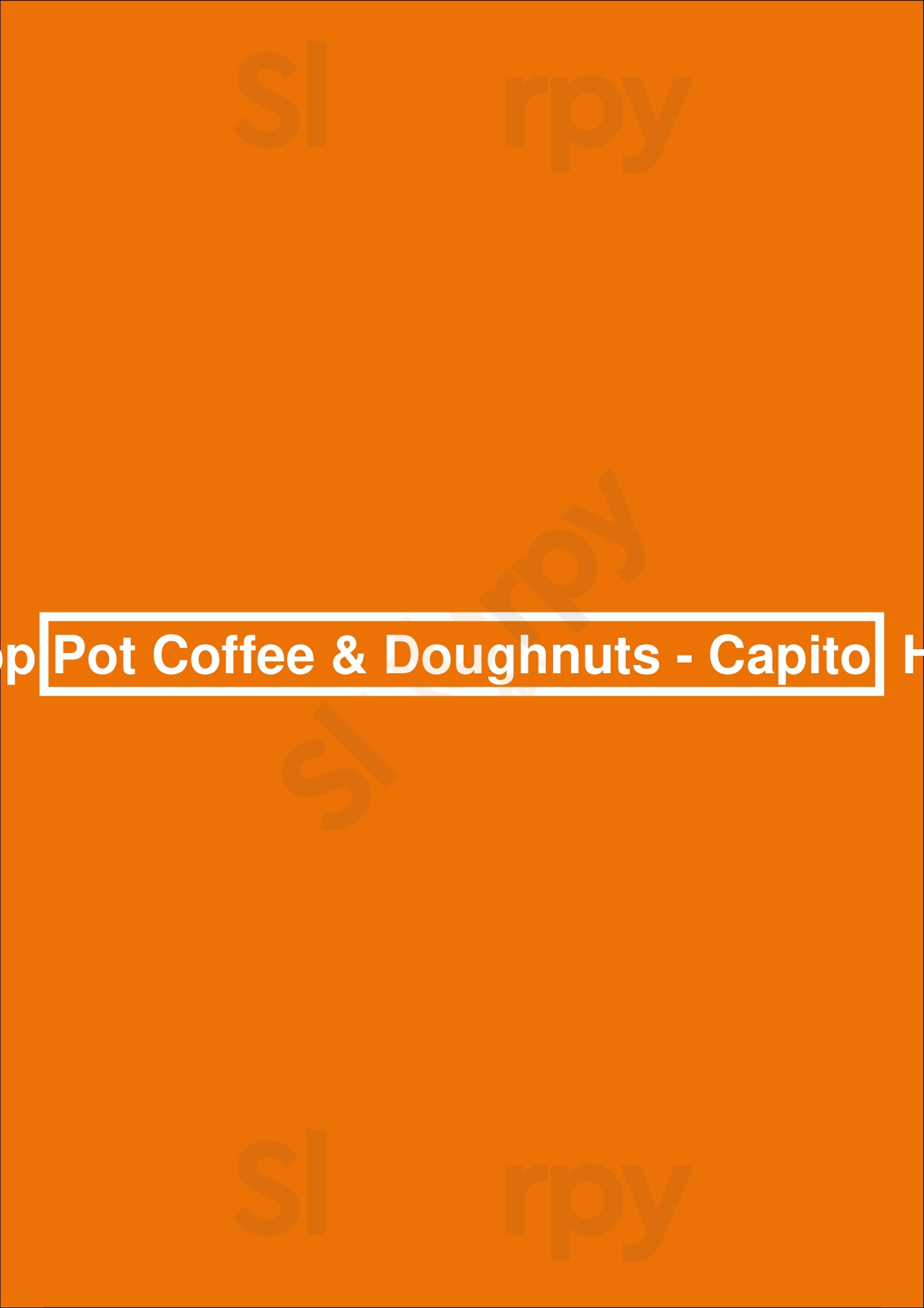 Top Pot Coffee & Doughnuts - Capitol Hill Seattle Menu - 1