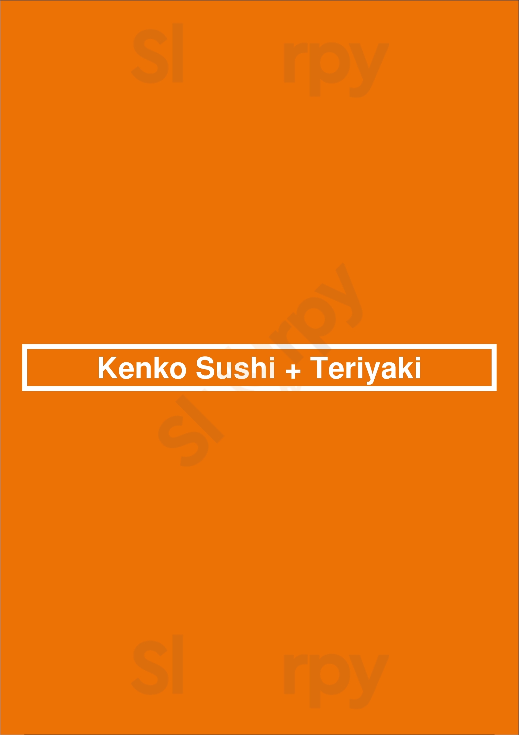 Kenko Sushi + Teriyaki Cleveland Menu - 1