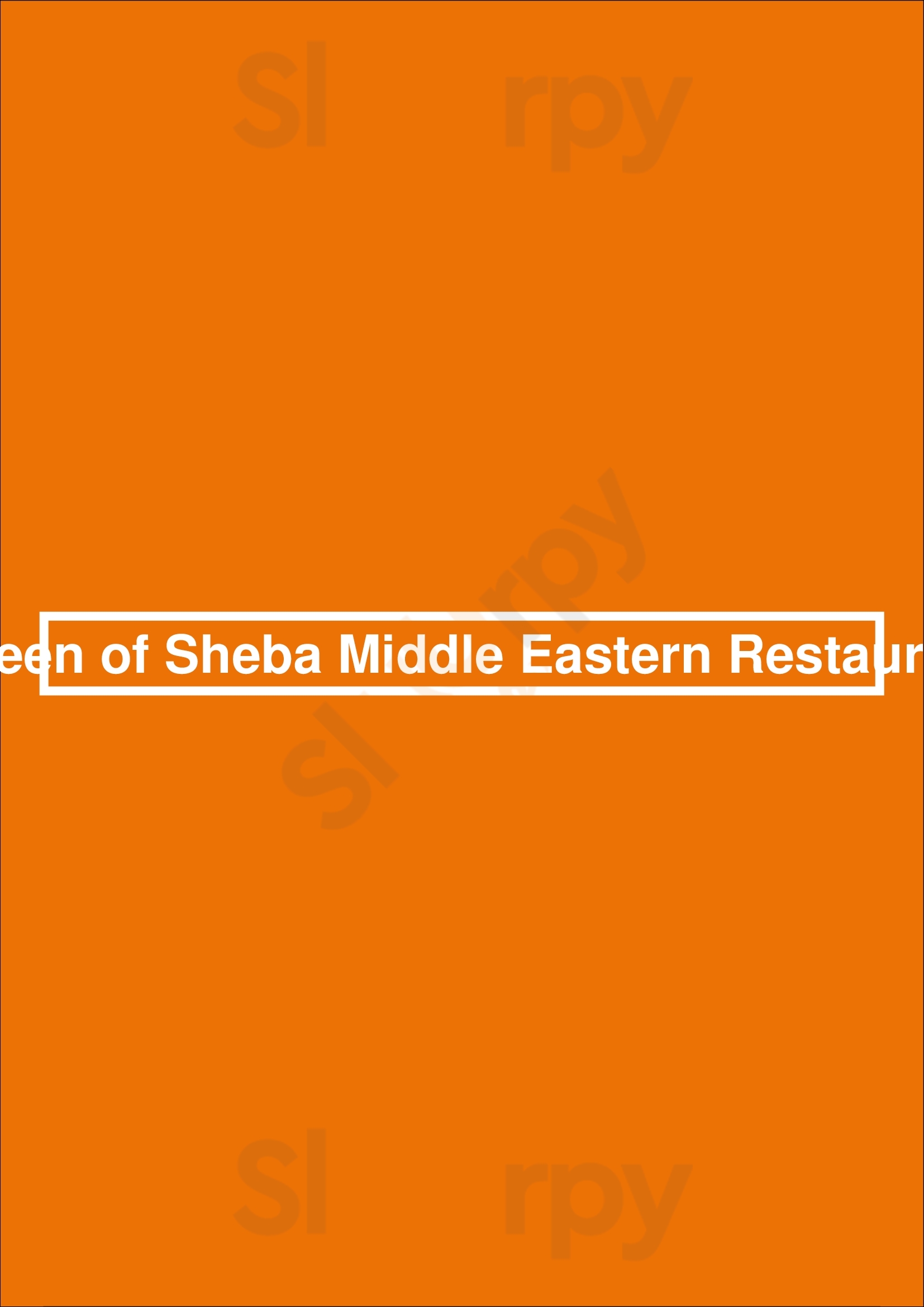 Queen Of Sheba Middle Eastern Restaurant Memphis Menu - 1