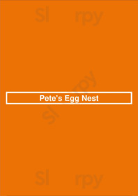 Pete's Egg Nest menu