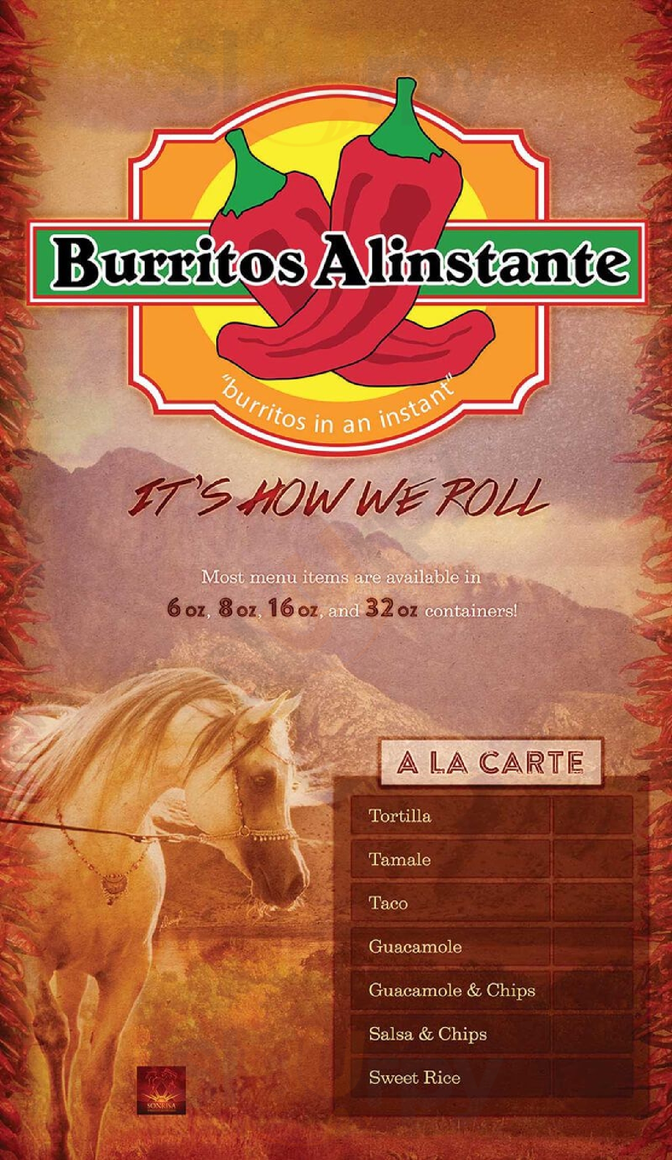 Burritos Alinstante - Broadway Albuquerque Menu - 1