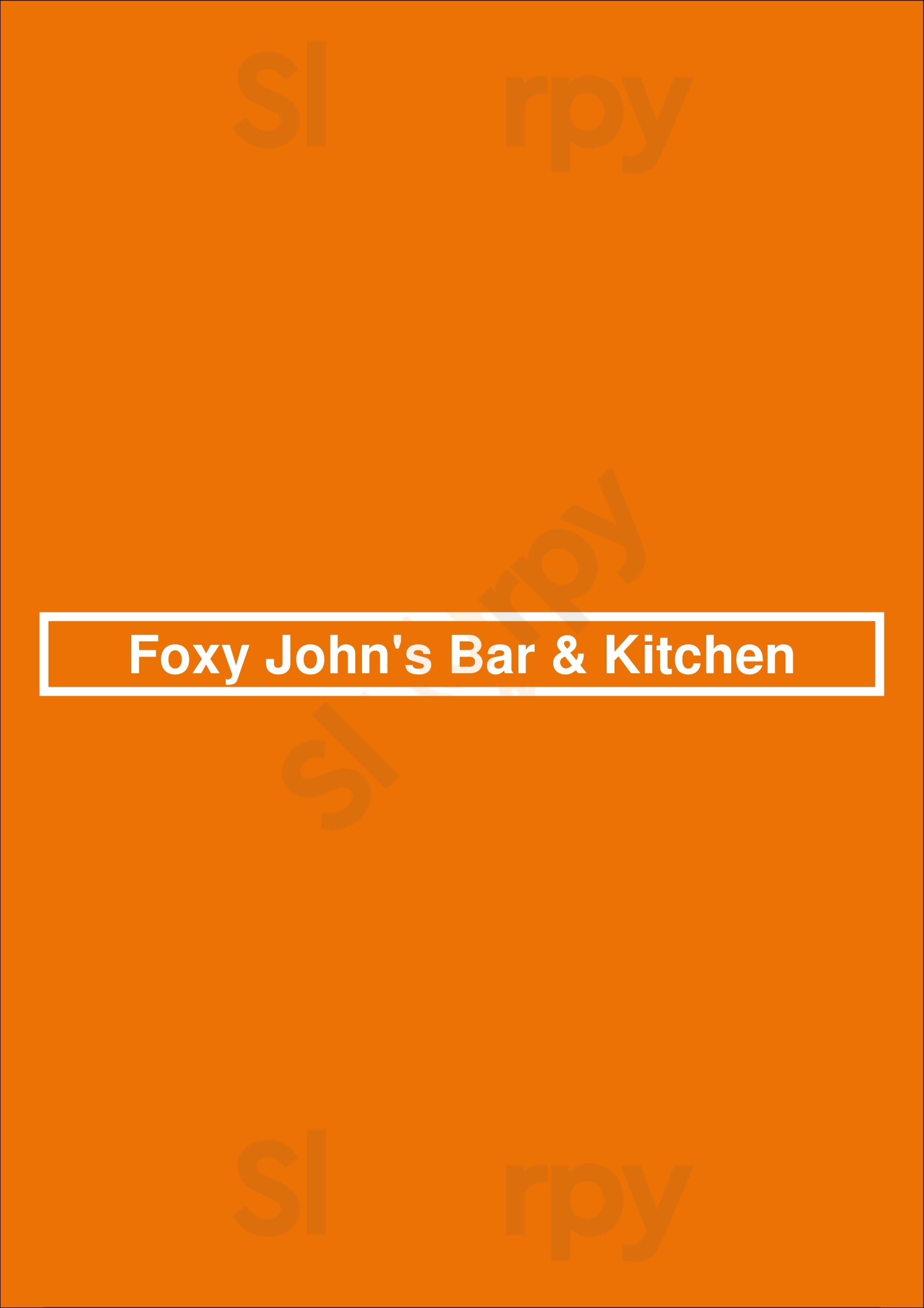 Foxy John's Bar & Kitchen New York City Menu - 1