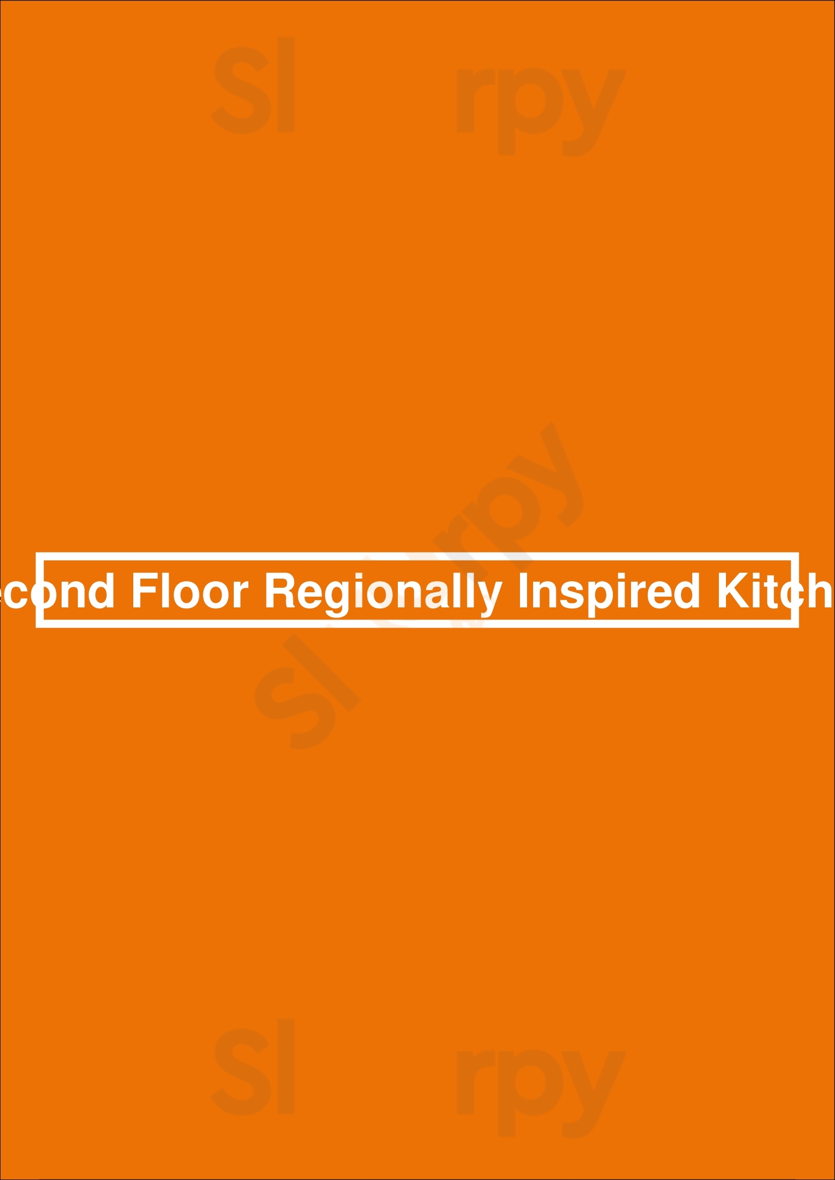 Second Floor Regionally Inspired Kitchen Dallas Menu - 1