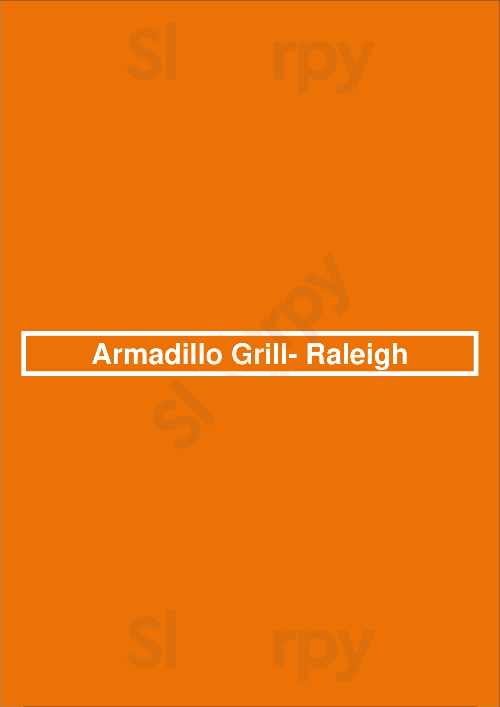 Armadillo Grill- Raleigh Raleigh Menu - 1