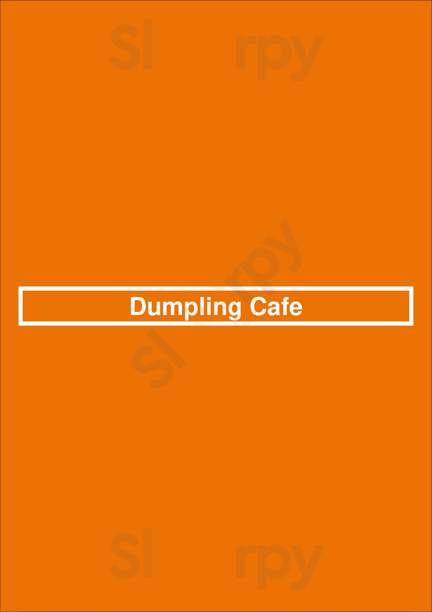 Dumpling Cafe Boston Menu - 1