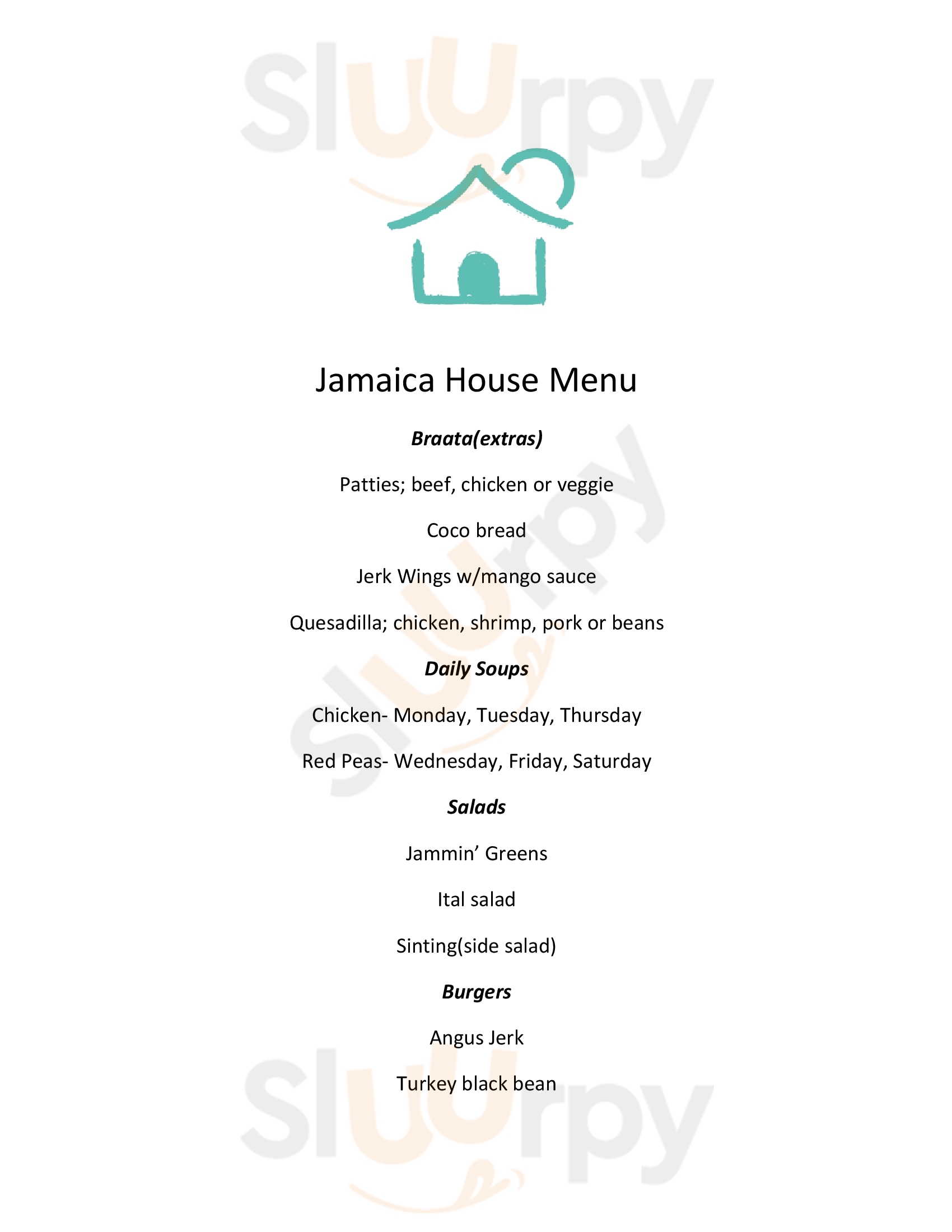 Jamaica House Richmond Menu - 1
