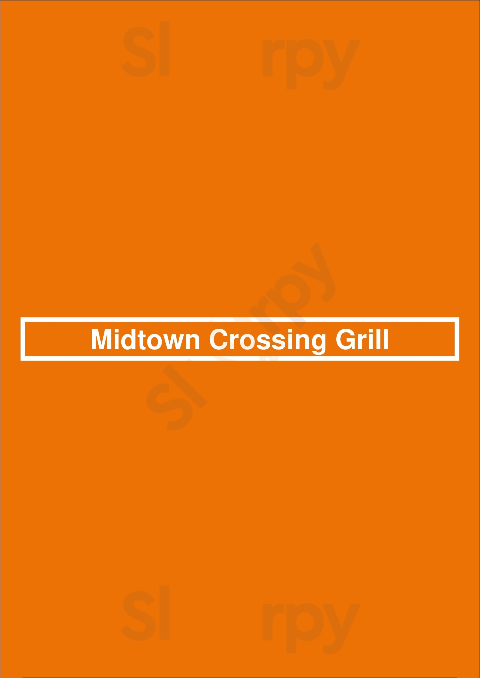 Midtown Crossing Grill Memphis Menu - 1