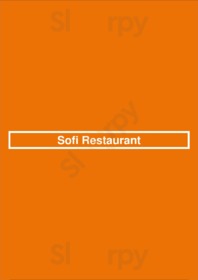 Sofi Restaurant menu
