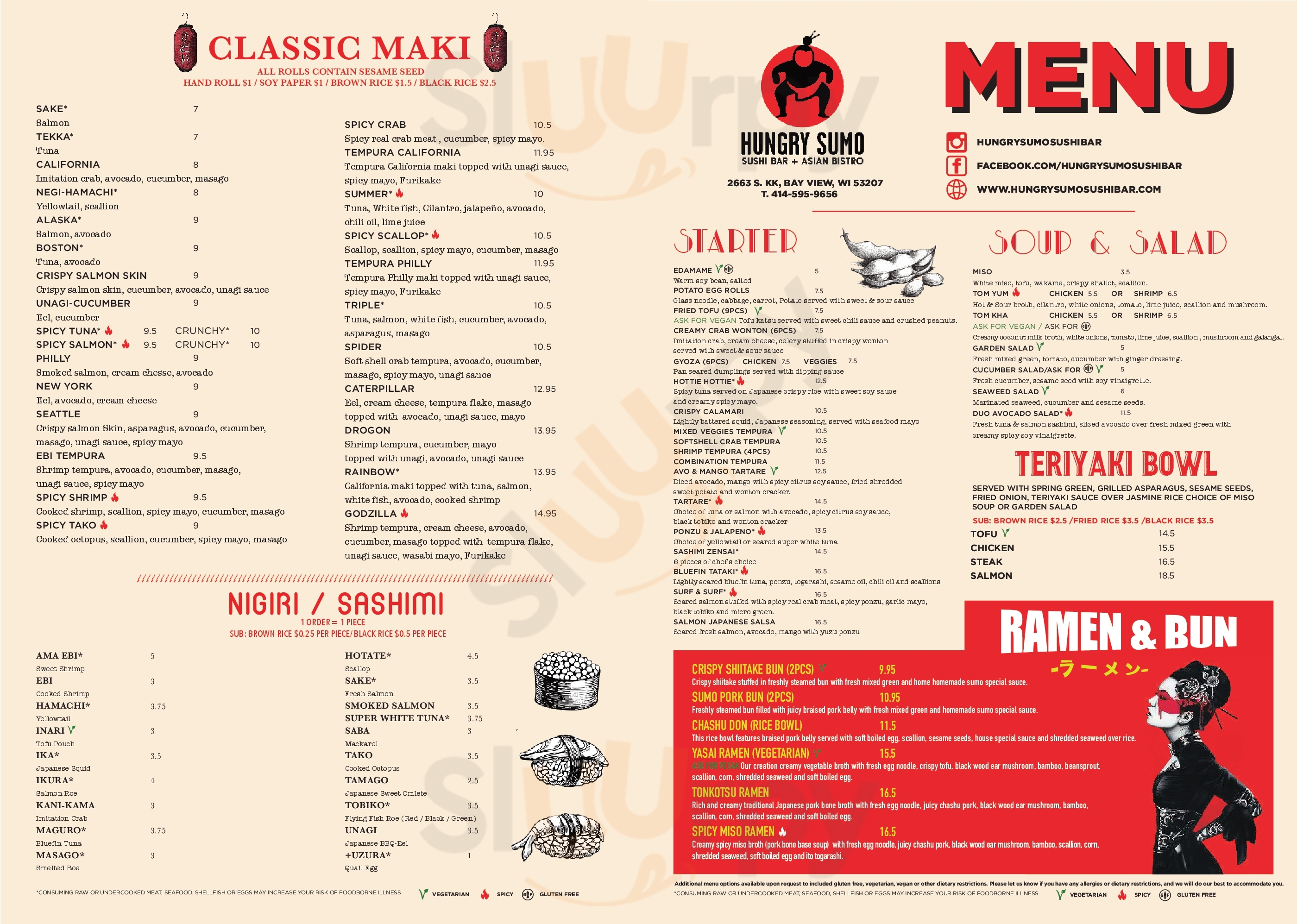 Hungry Sumo Milwaukee Menu - 1